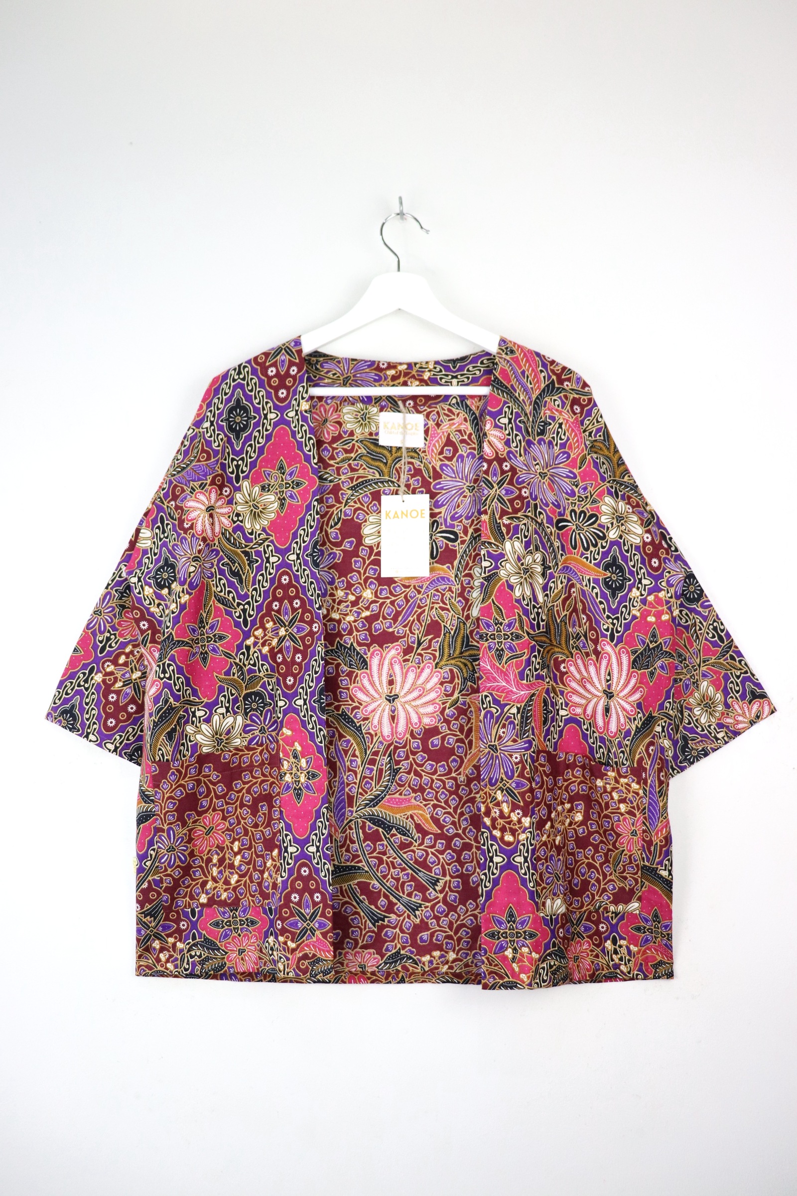 Batik Kimono Basic - Murasaki [ S ]