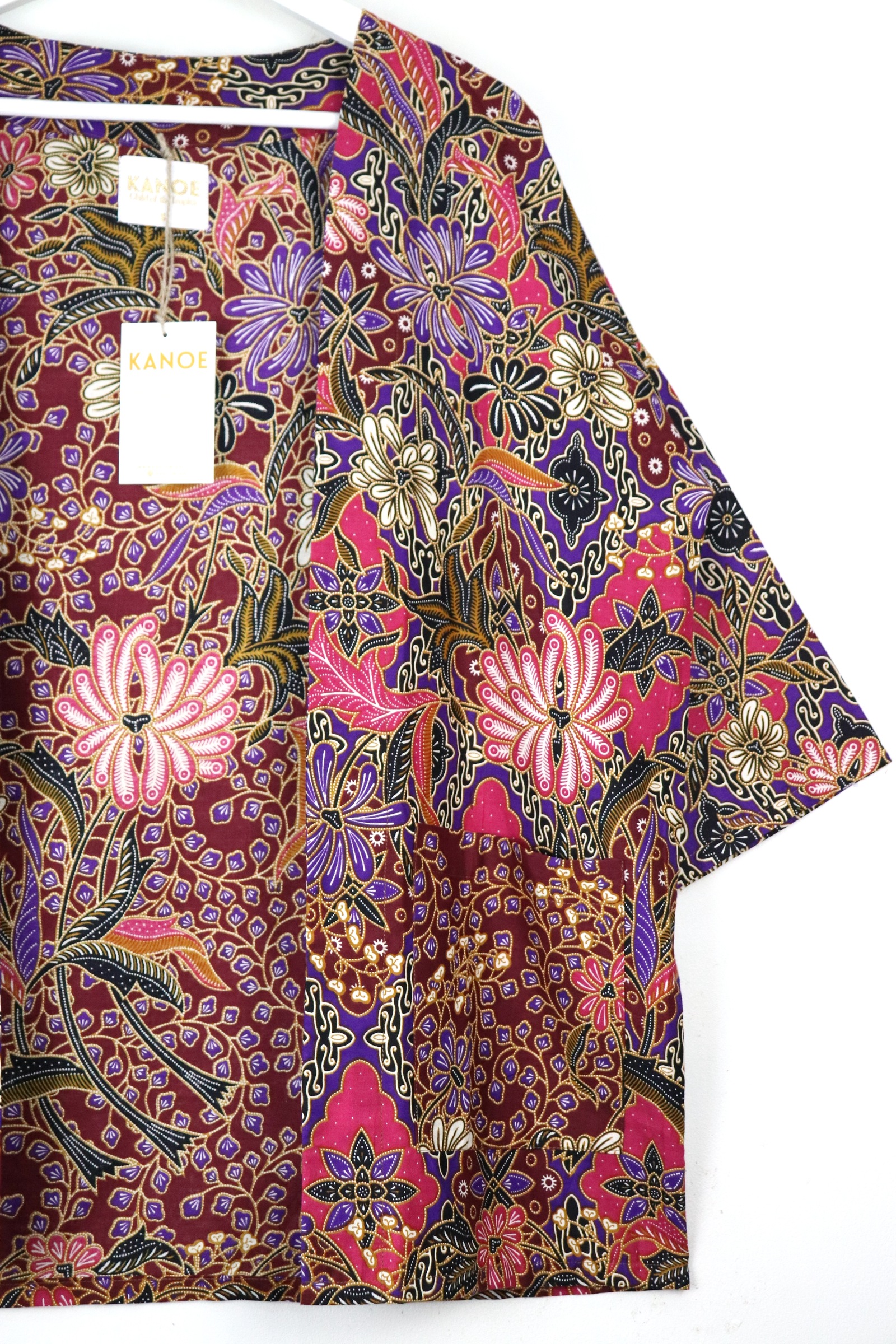 Batik Kimono Basic - Murasaki [ S ]