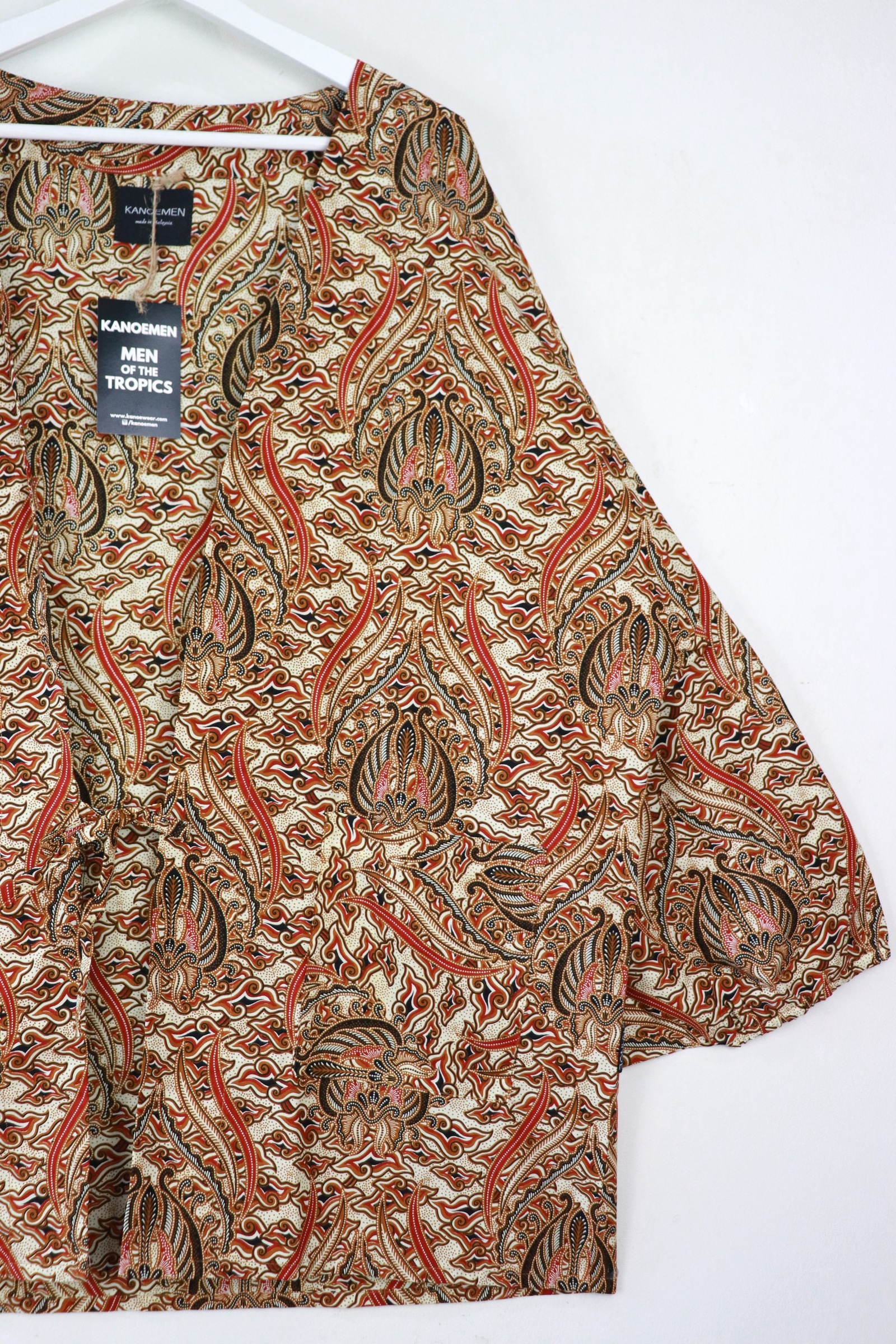 KANOEMEN Signature Batik Kimono - Sandstorm Edge [ Black ]