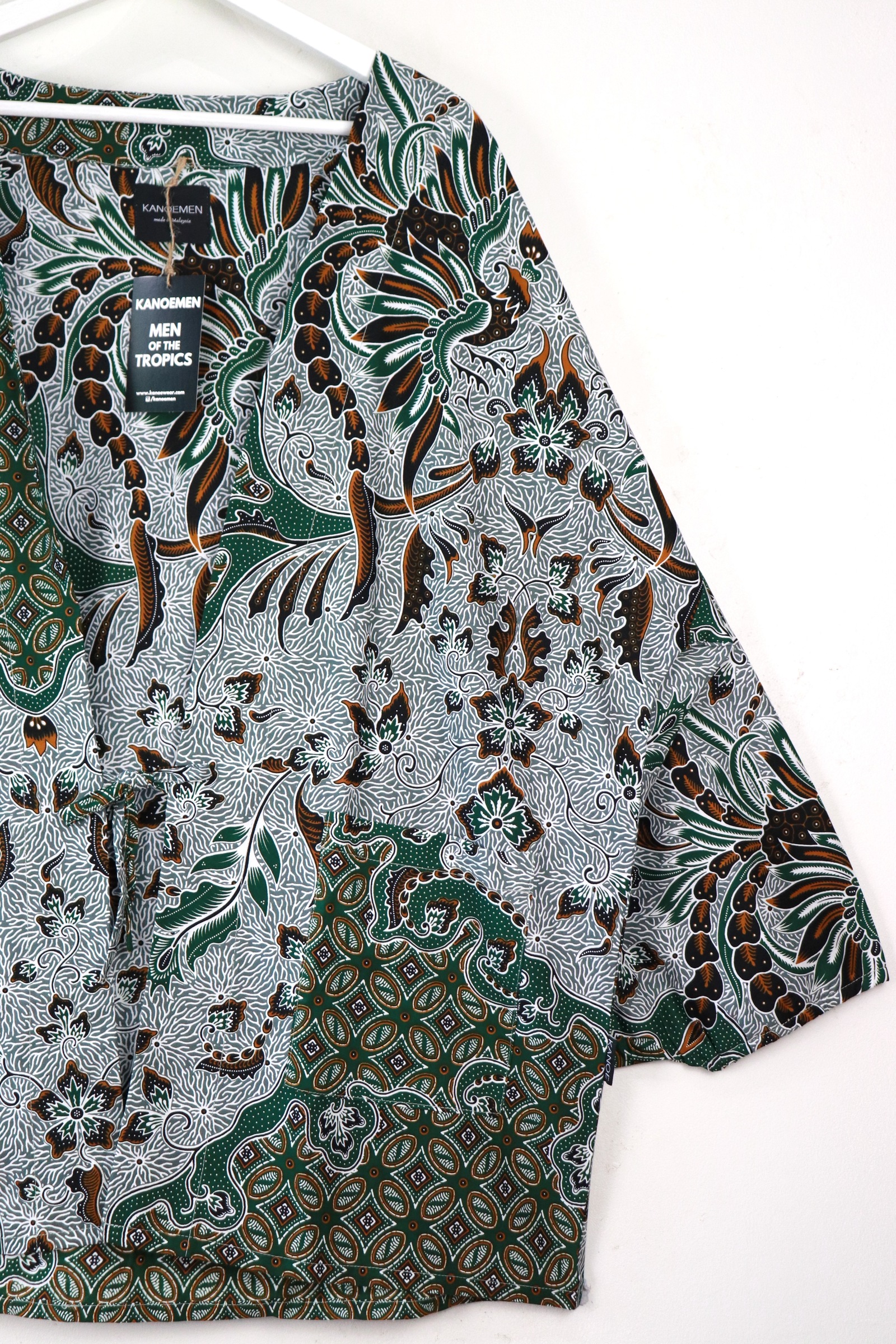 KANOEMEN Signature Batik Kimono - Forest Shogun
