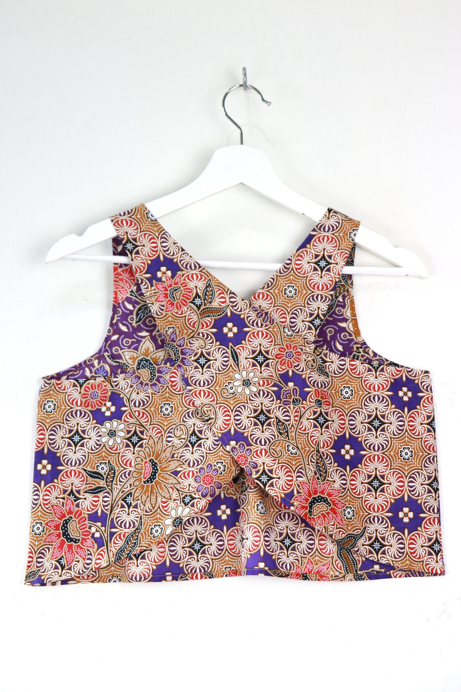 Crossback Batik Top - Grape Glamour [ S ]