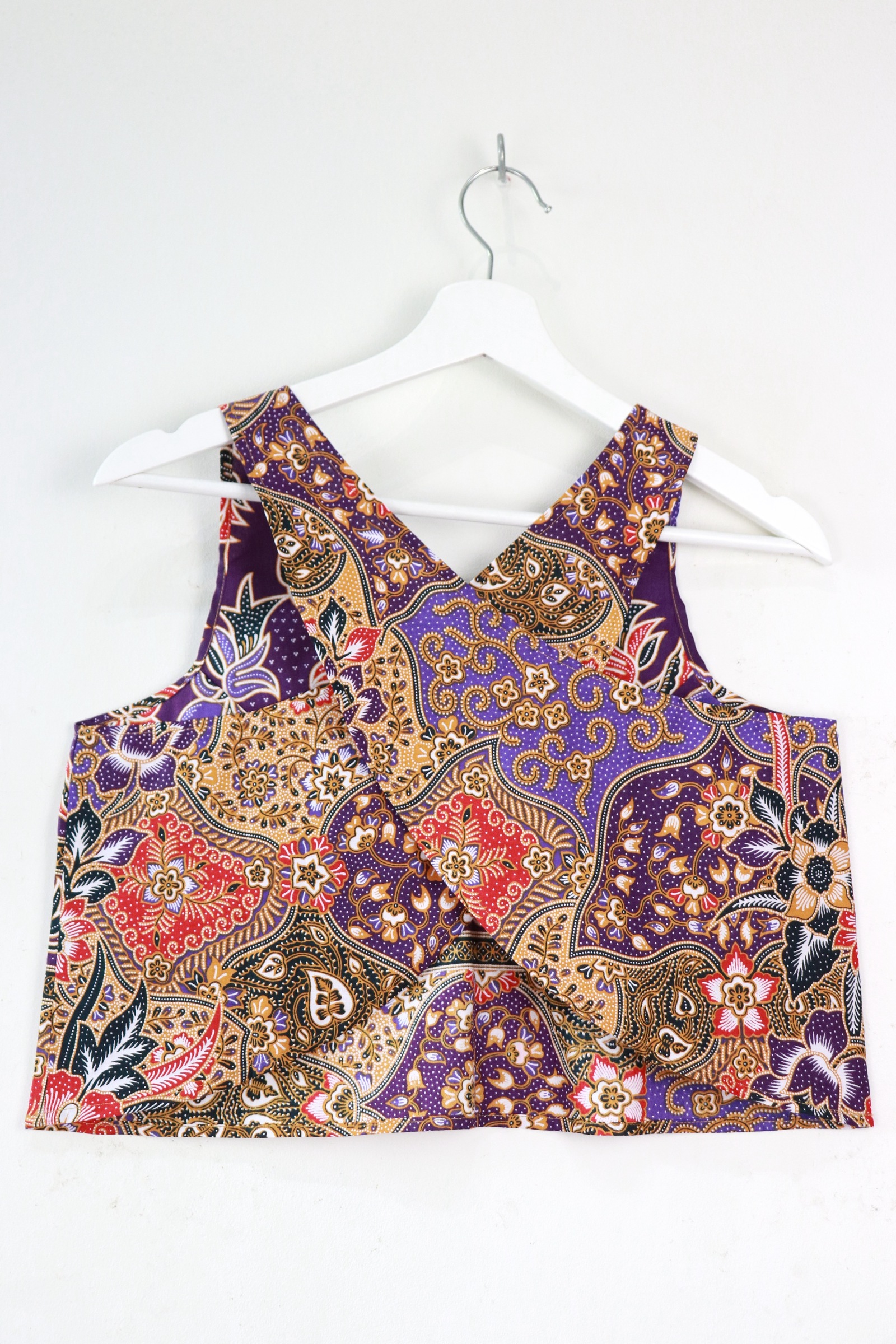 Crossback Batik Top - Berry Bliss [ S ]