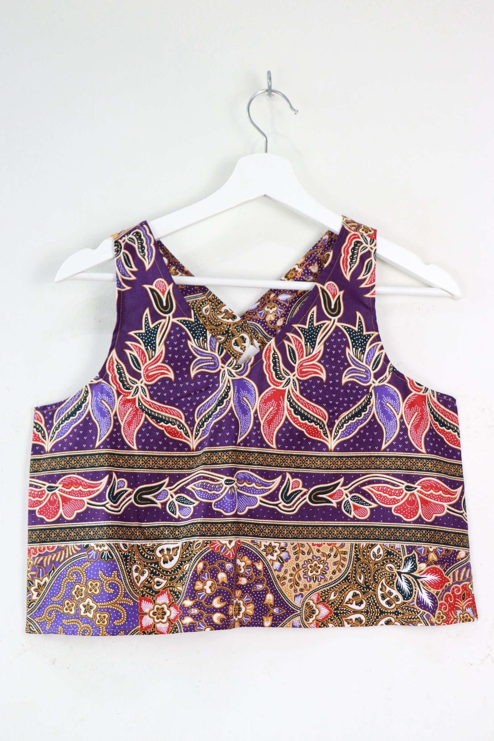 Crossback Batik Top - Berry Bliss [ S ]