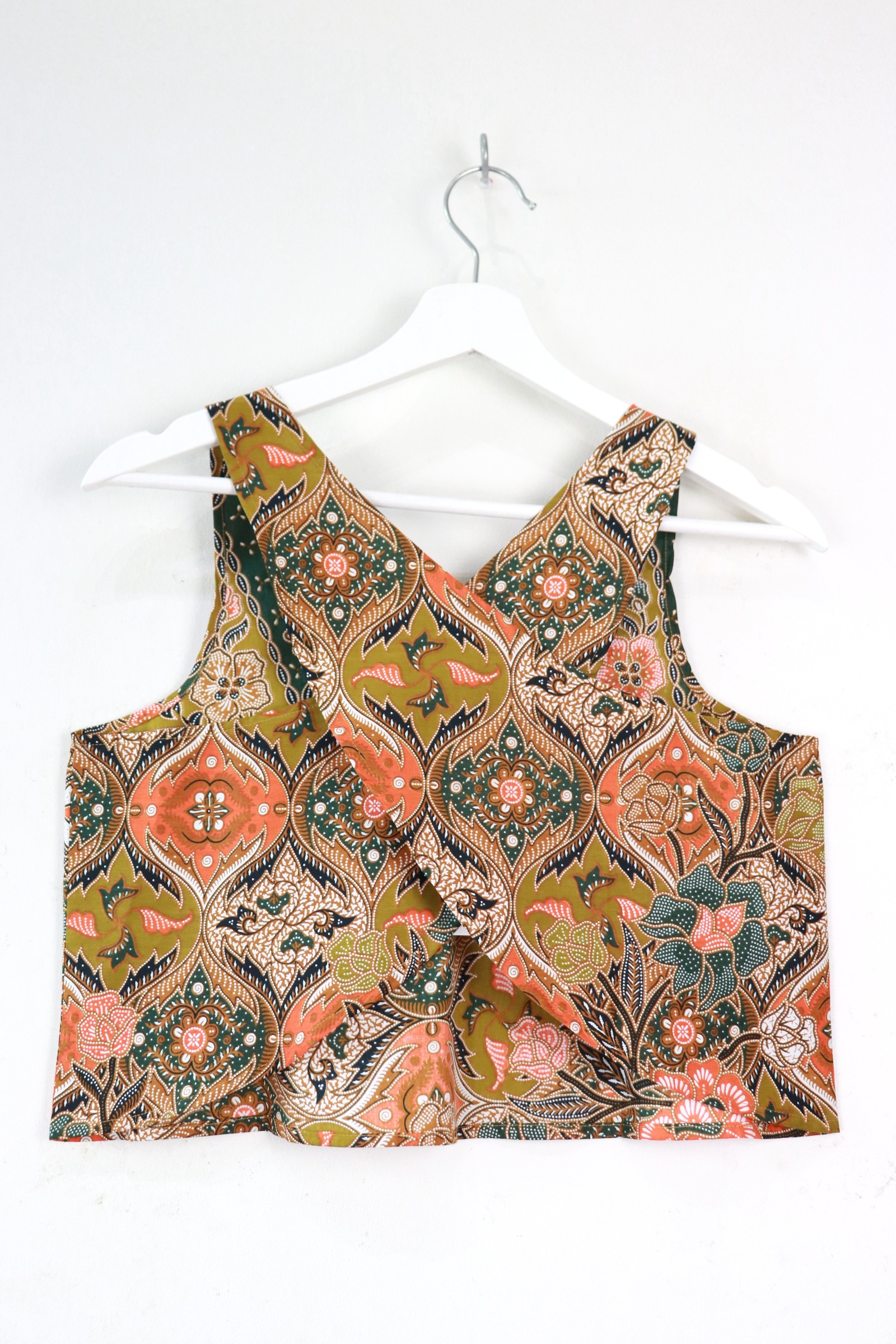 Crossback Batik Top - Lime Zing [ S ]