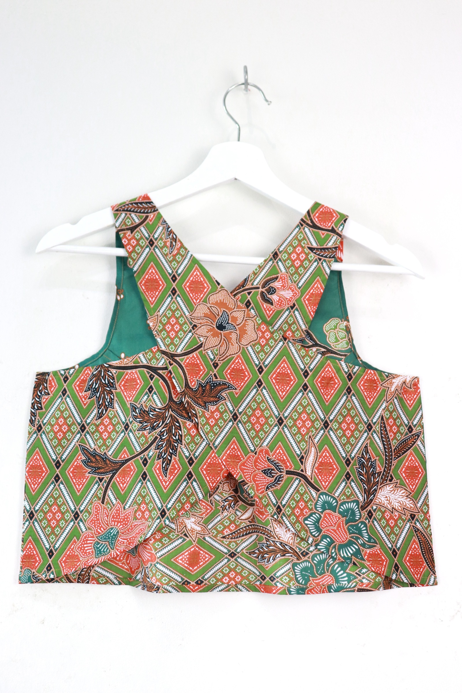 Crossback Batik Top - Matcha Zest [ S ]