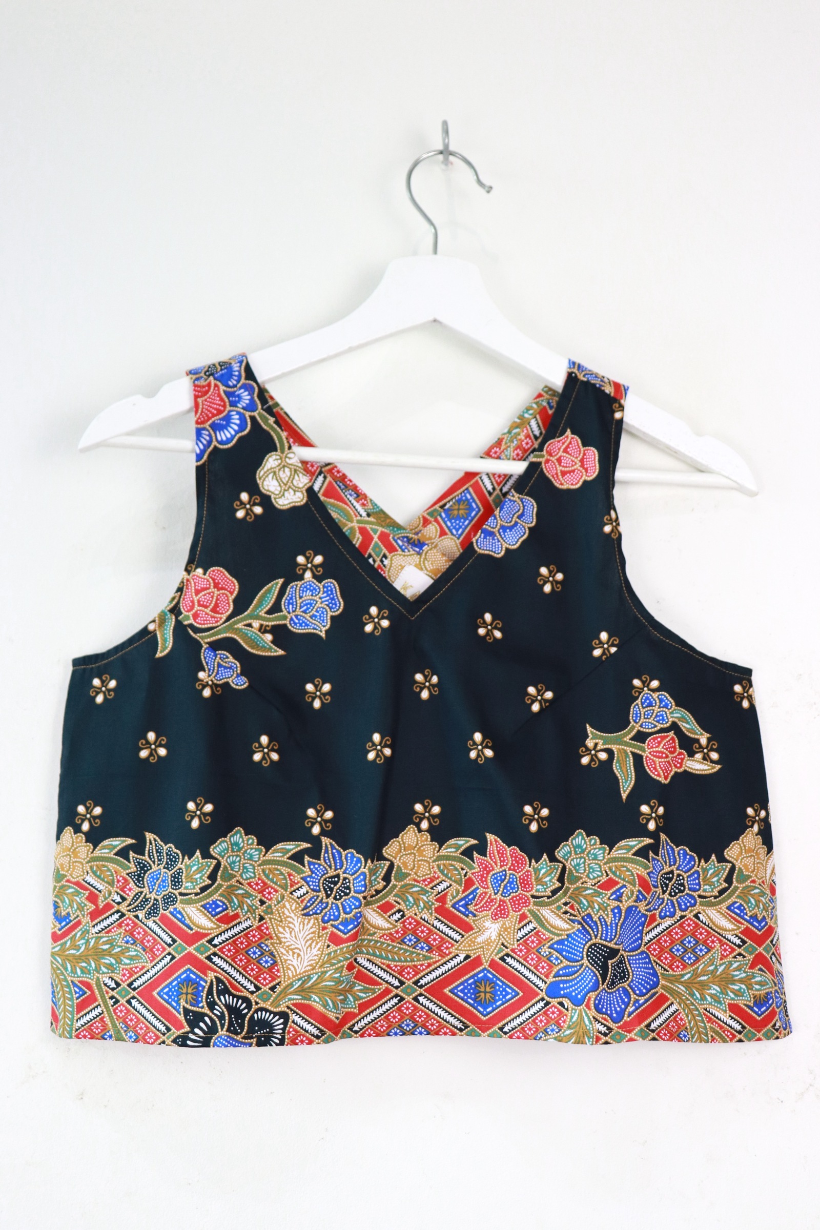 Crossback Batik Top - Black Forest [ S ]