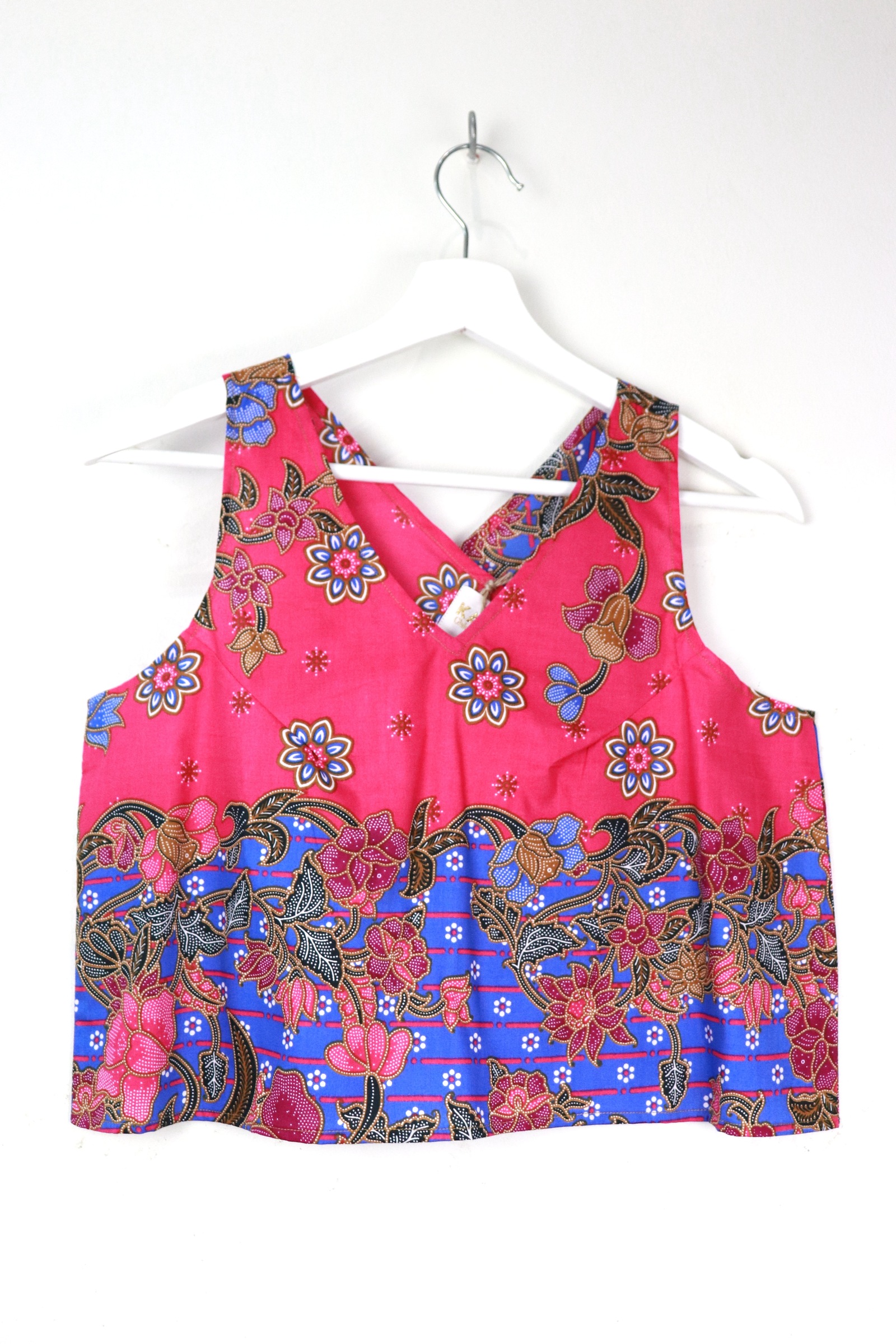 Crossback Batik Top - Peachy Blue [ M ]