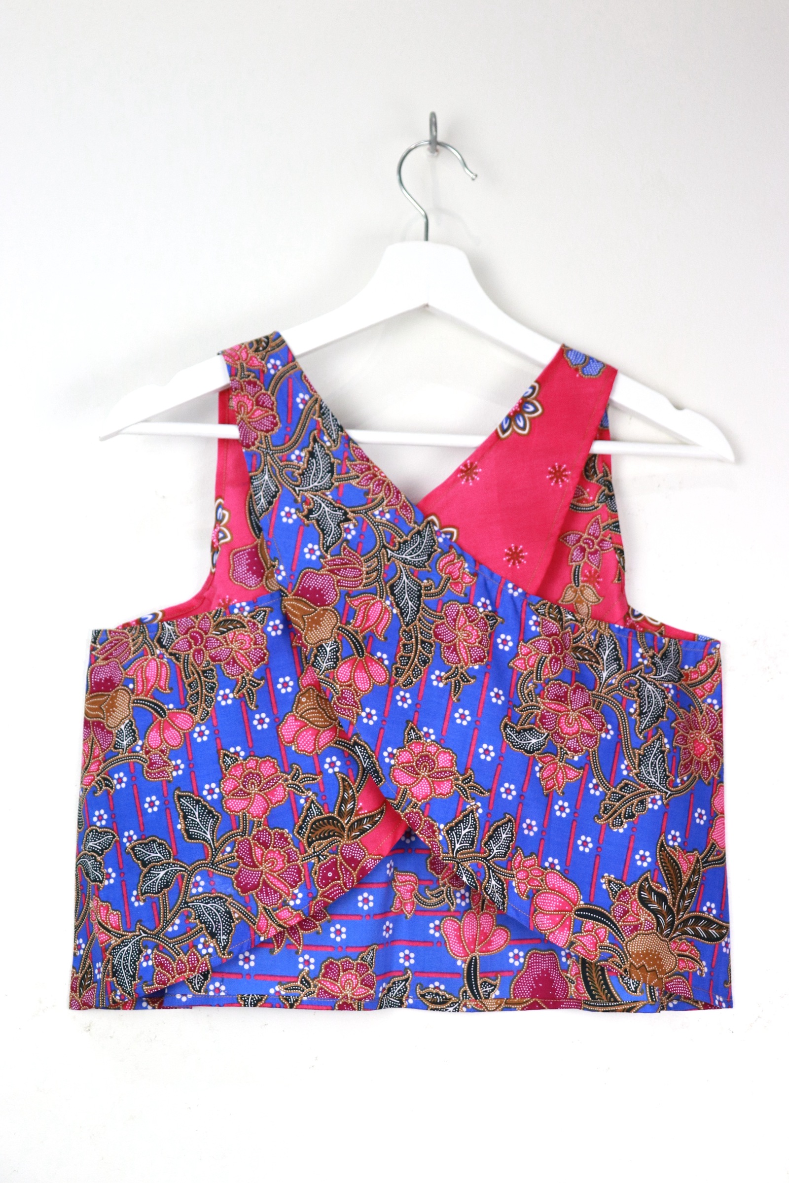 Crossback Batik Top - Peachy Blue [ M ]
