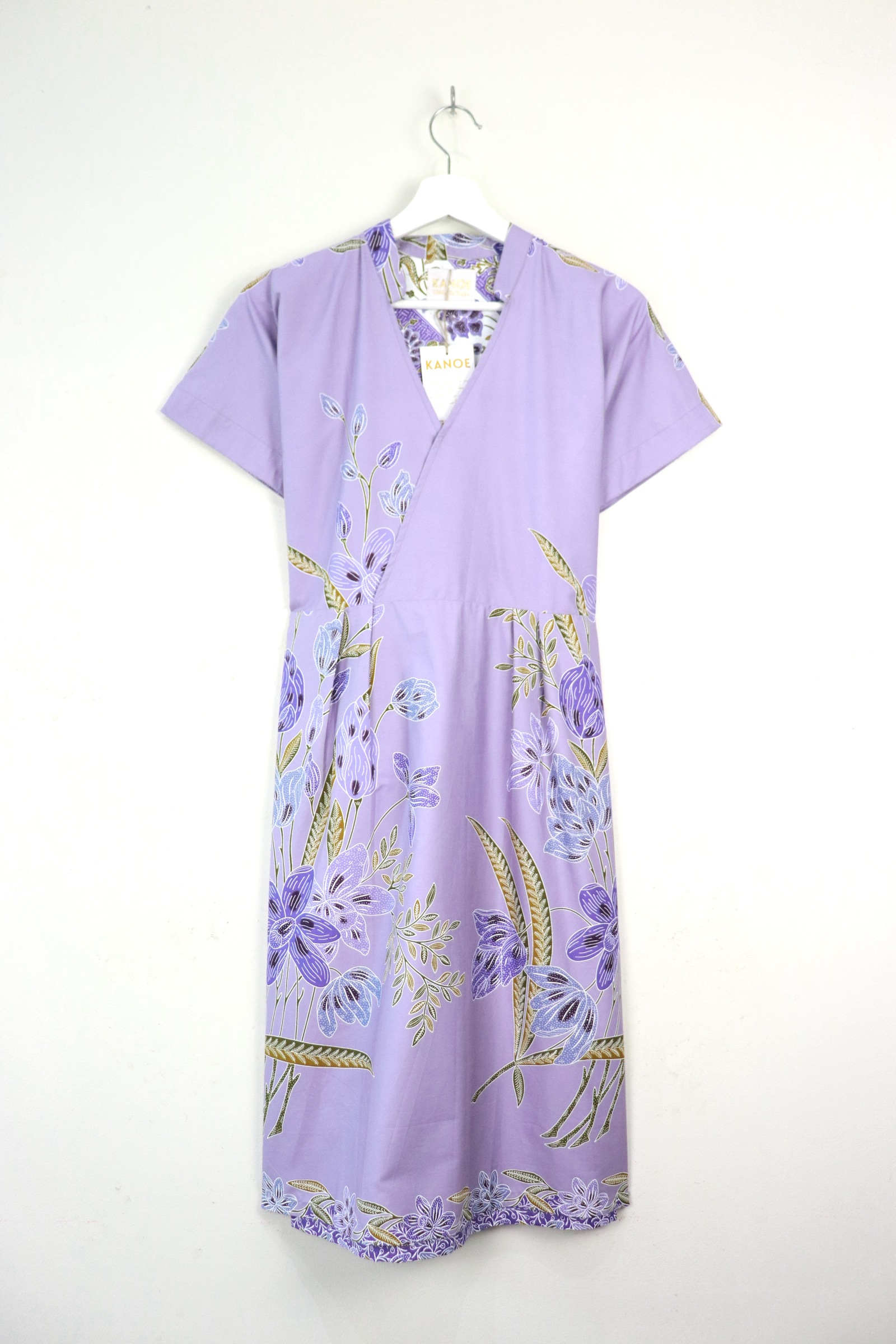 Kimono Wrap Dress w/ Mandarin Collar - Mèng Zǐ