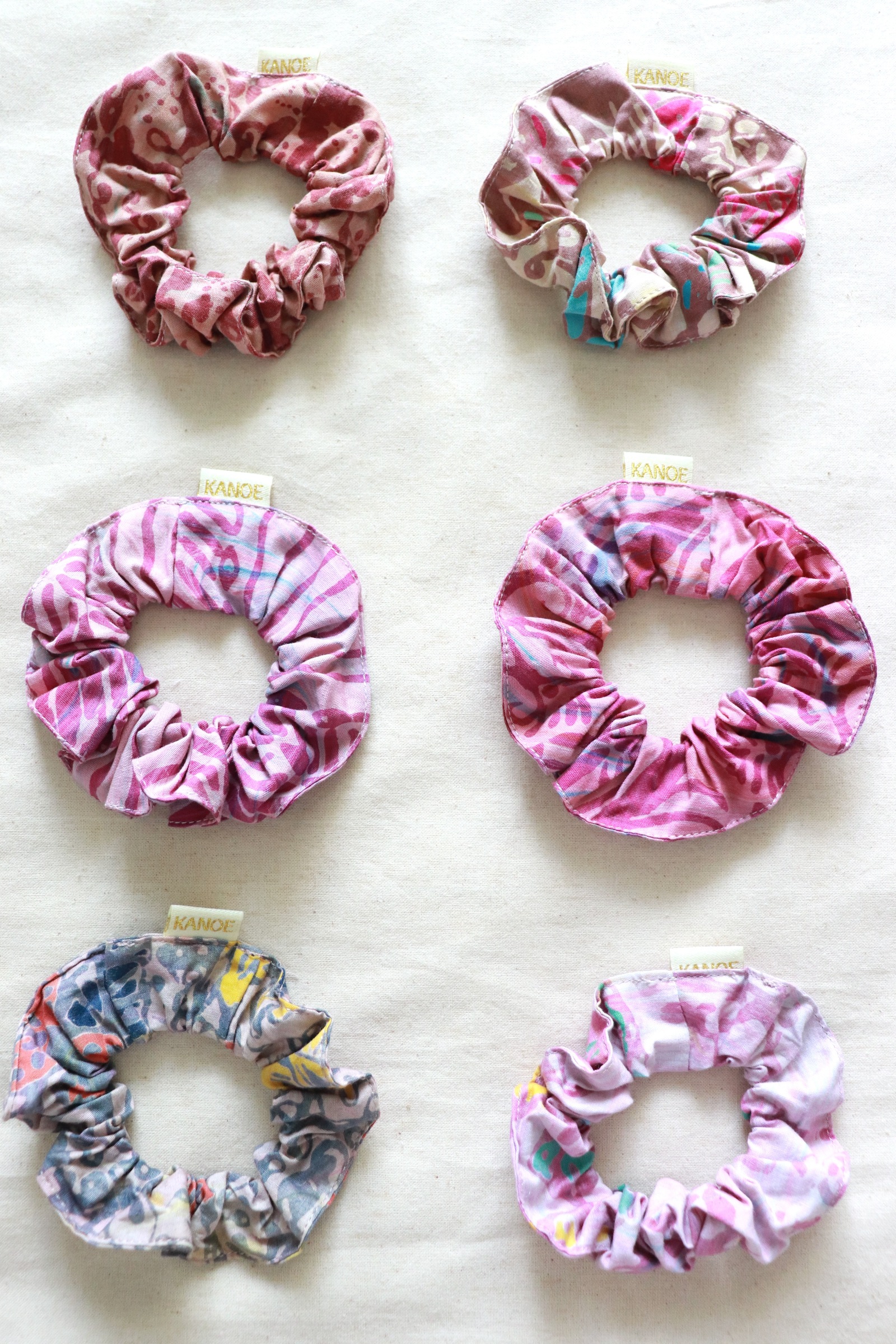 Batik Scrunchies [Set of 6] - Blaire  [ Handmade ]