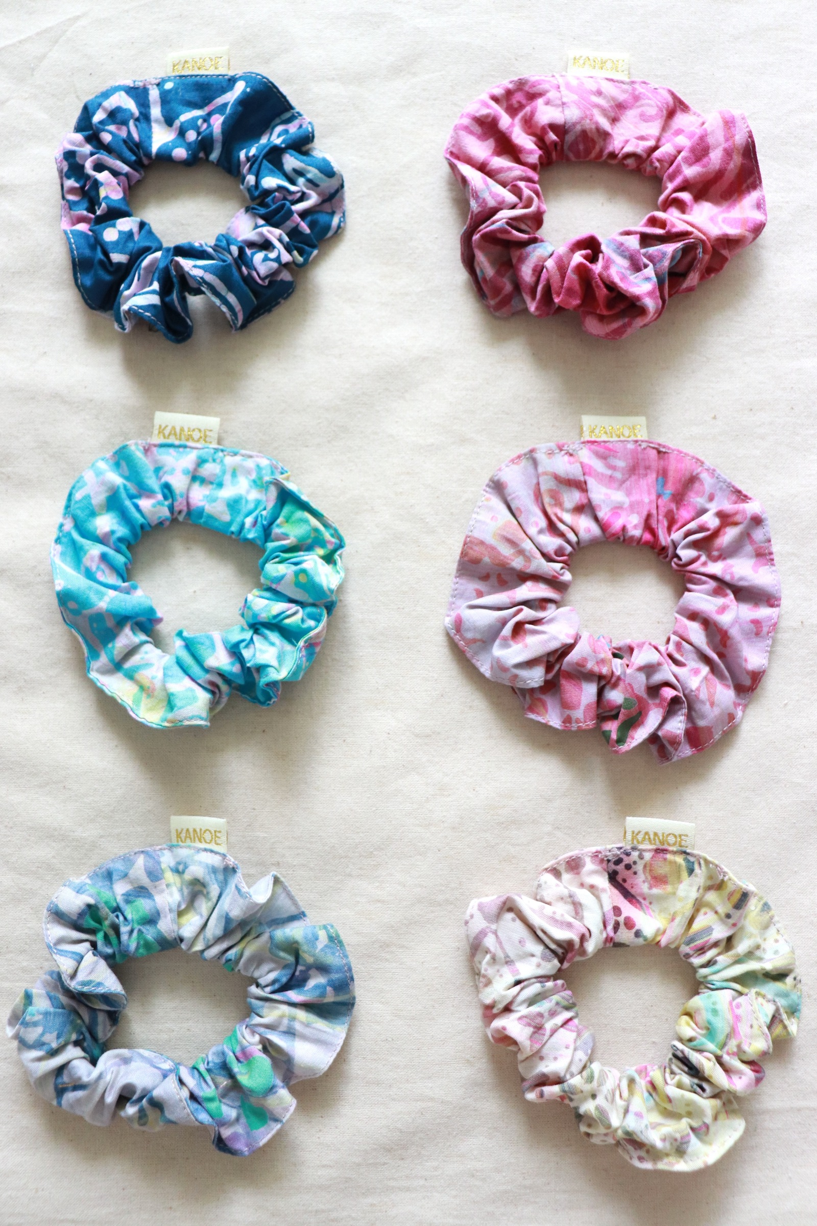  Batik Scrunchies [Set of 6] - Serena [ Handmade ]