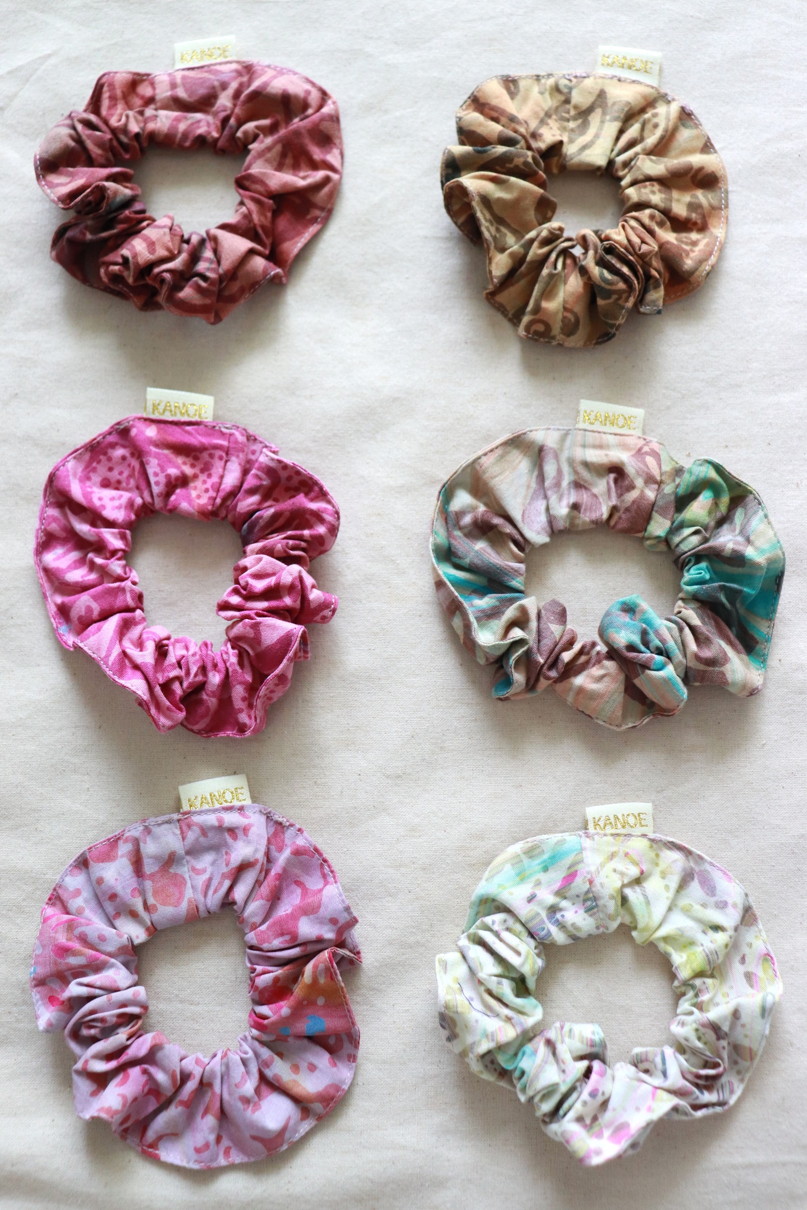  Batik Scrunchies [Set of 6] - Freya [ Handmade ]
