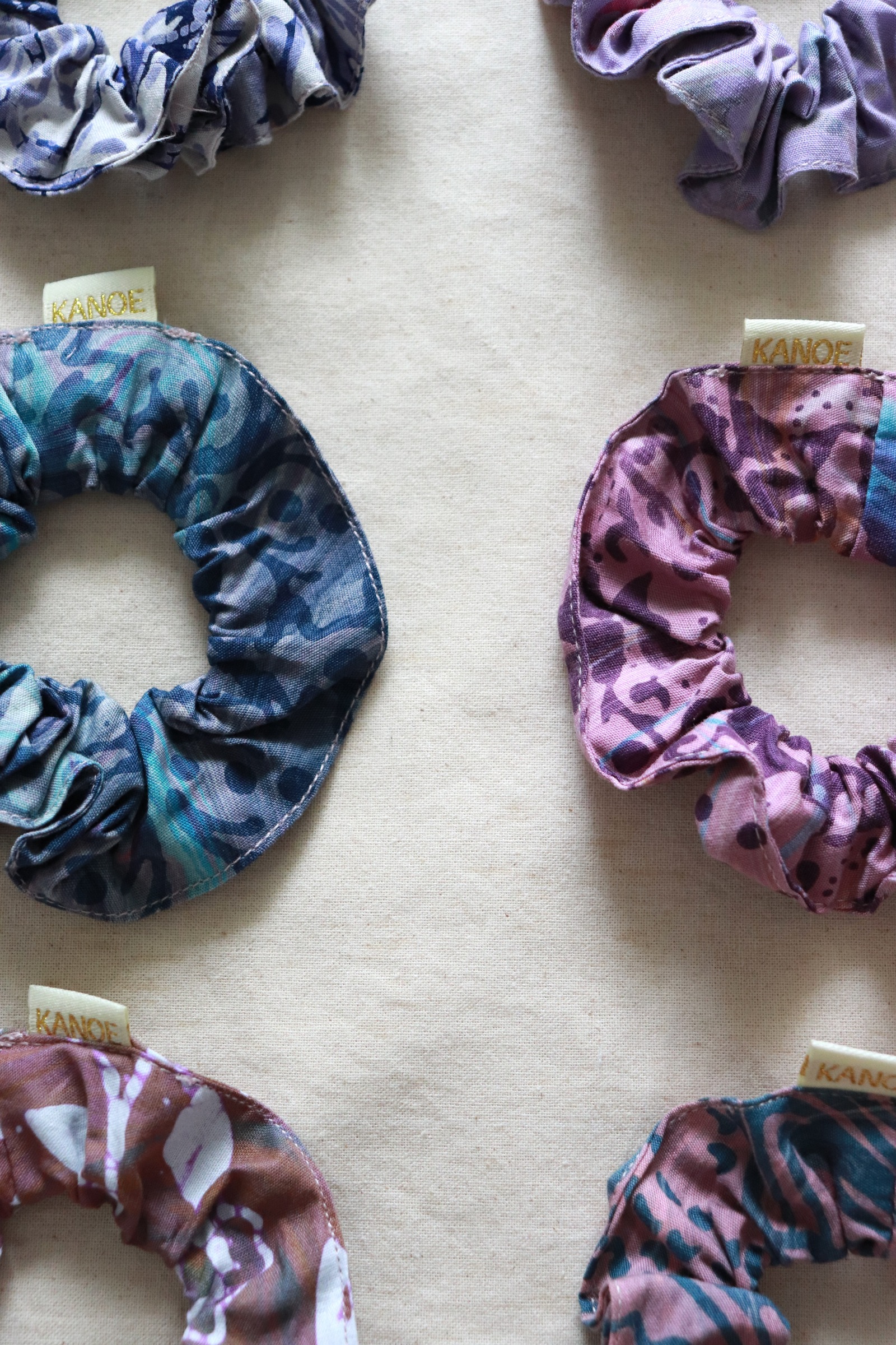  Batik Scrunchies [Set of 6] - Luna  [ Handmade ]