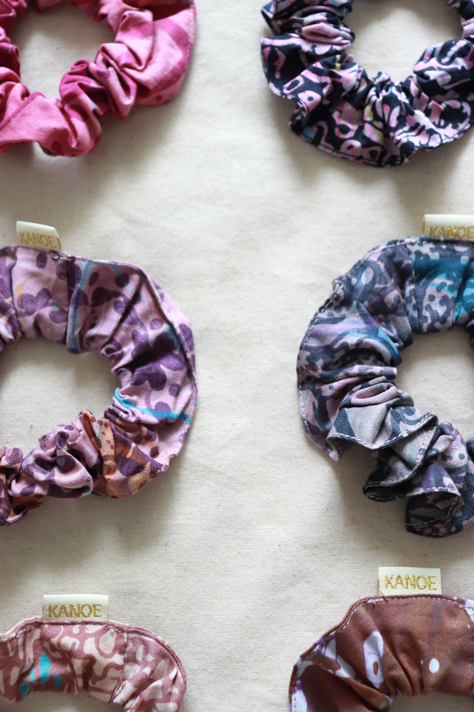 Batik Scrunchies [Set of 6] - Aurora [ Handmade ]