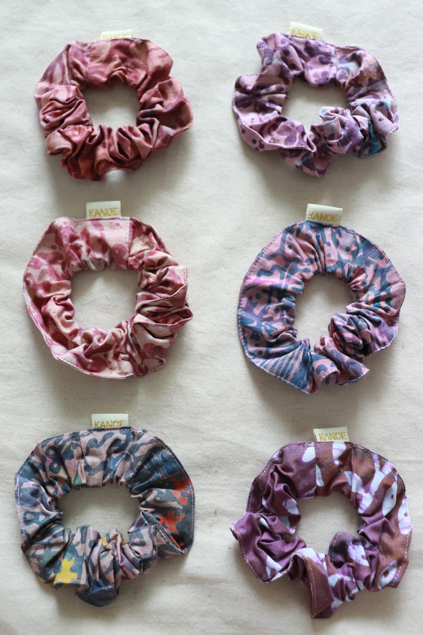  Batik Scrunchies [Set of 6] - Grace [ Handmade ]