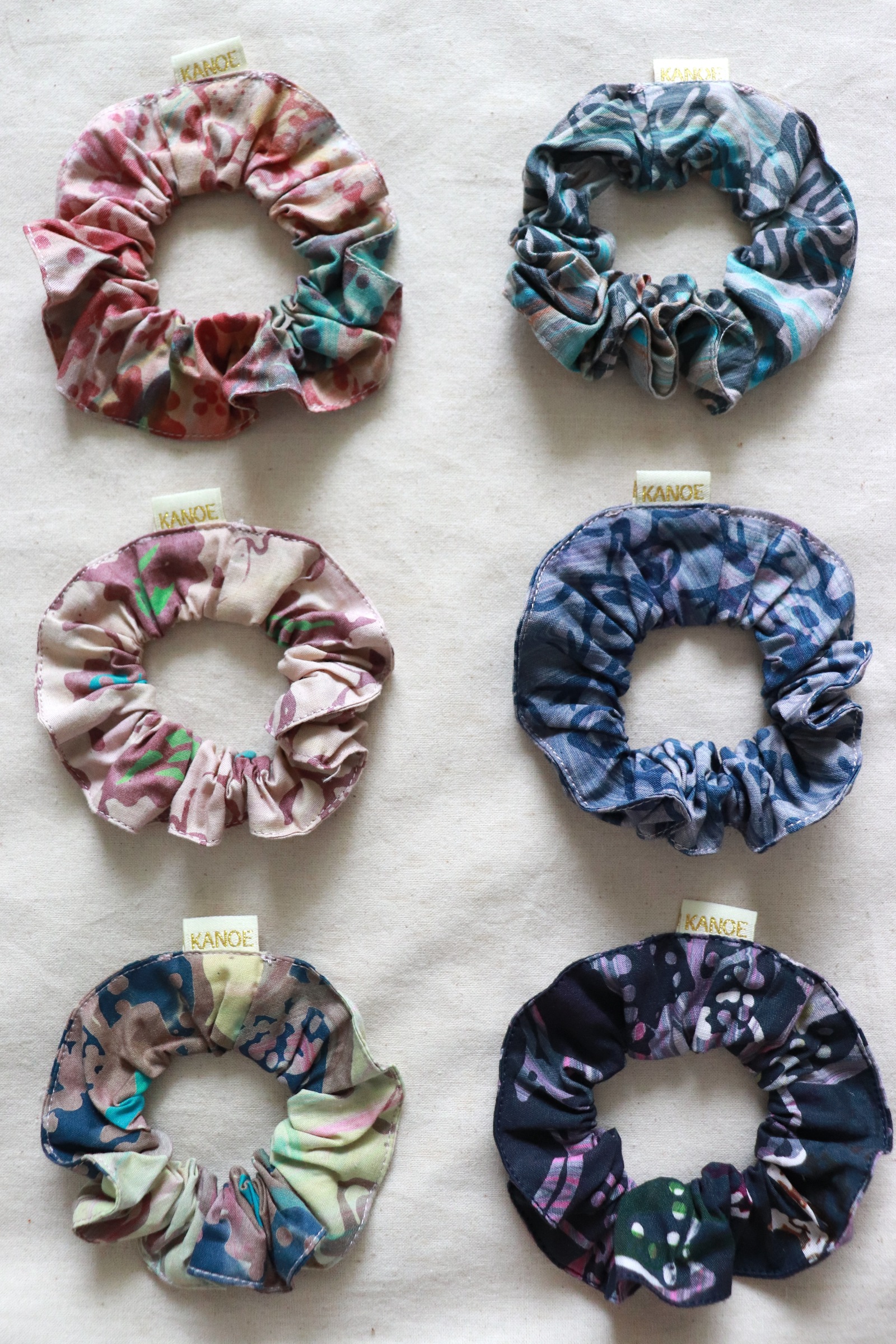  Batik Scrunchies [Set of 6] - Adelle [ Handmade ]