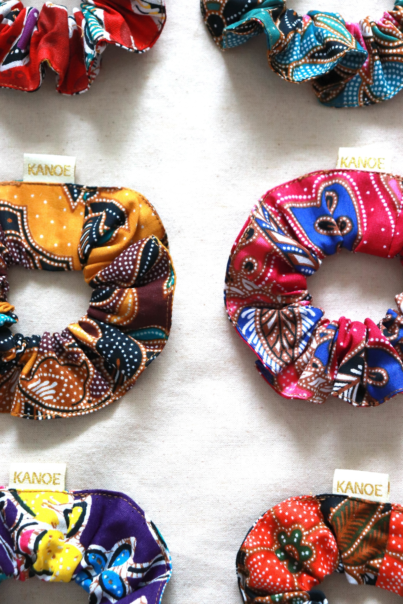  Batik Scrunchies [Set of 6] - Azura