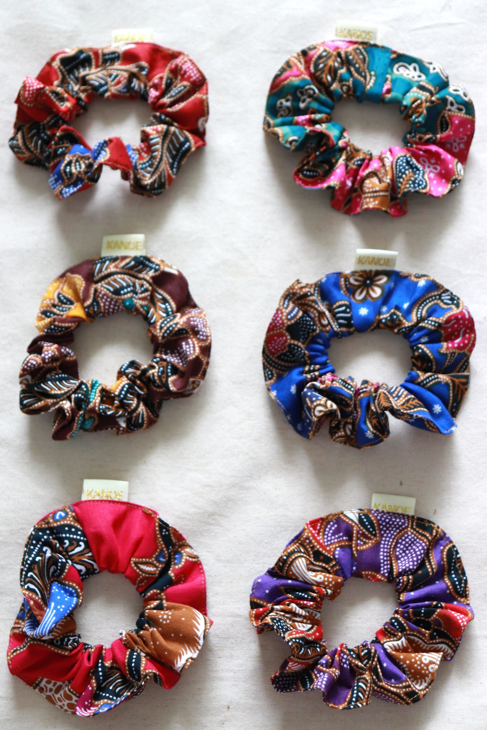  Batik Scrunchies [Set of 6] - Natalie