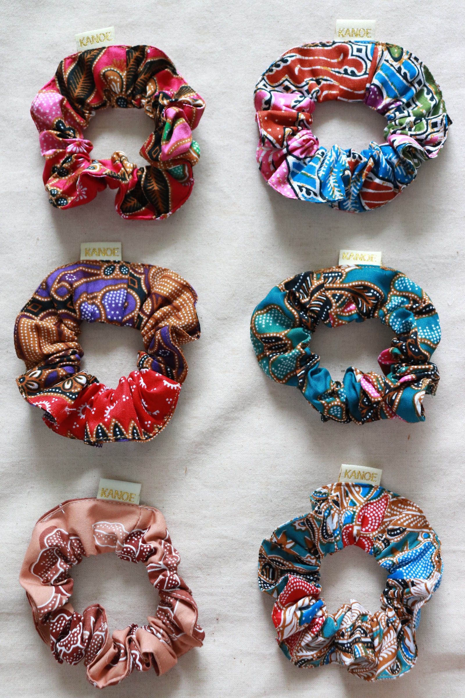  Batik Scrunchies [Set of 6] - Maia