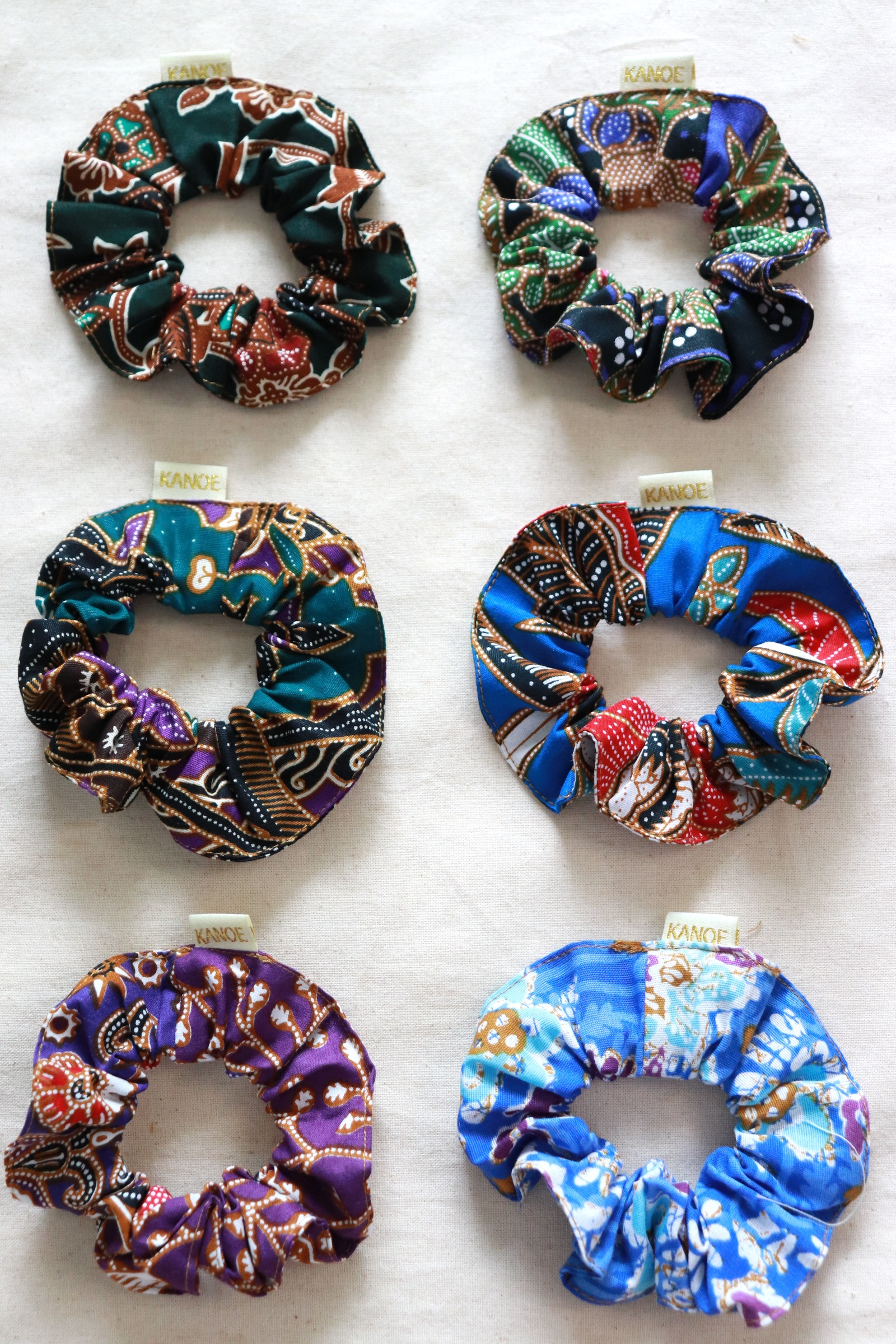  Batik Scrunchies [Set of 6] - Jasmine