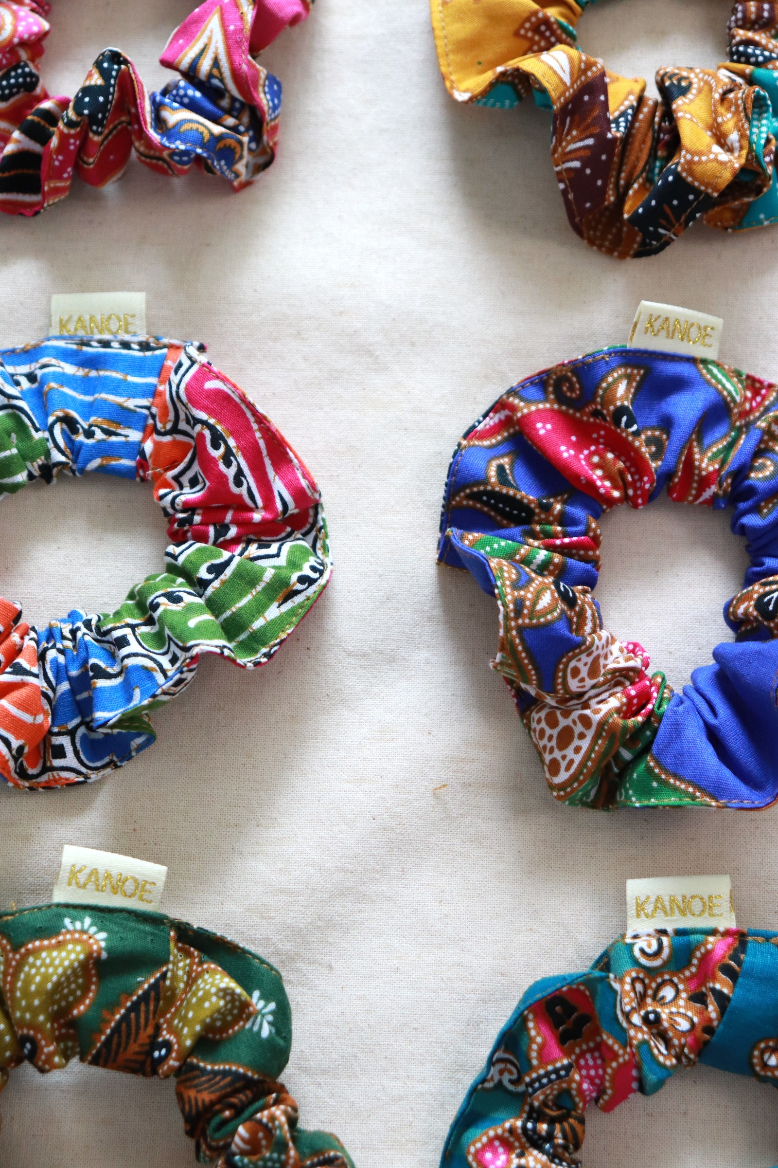  Batik Scrunchies [Set of 6] - Sienna