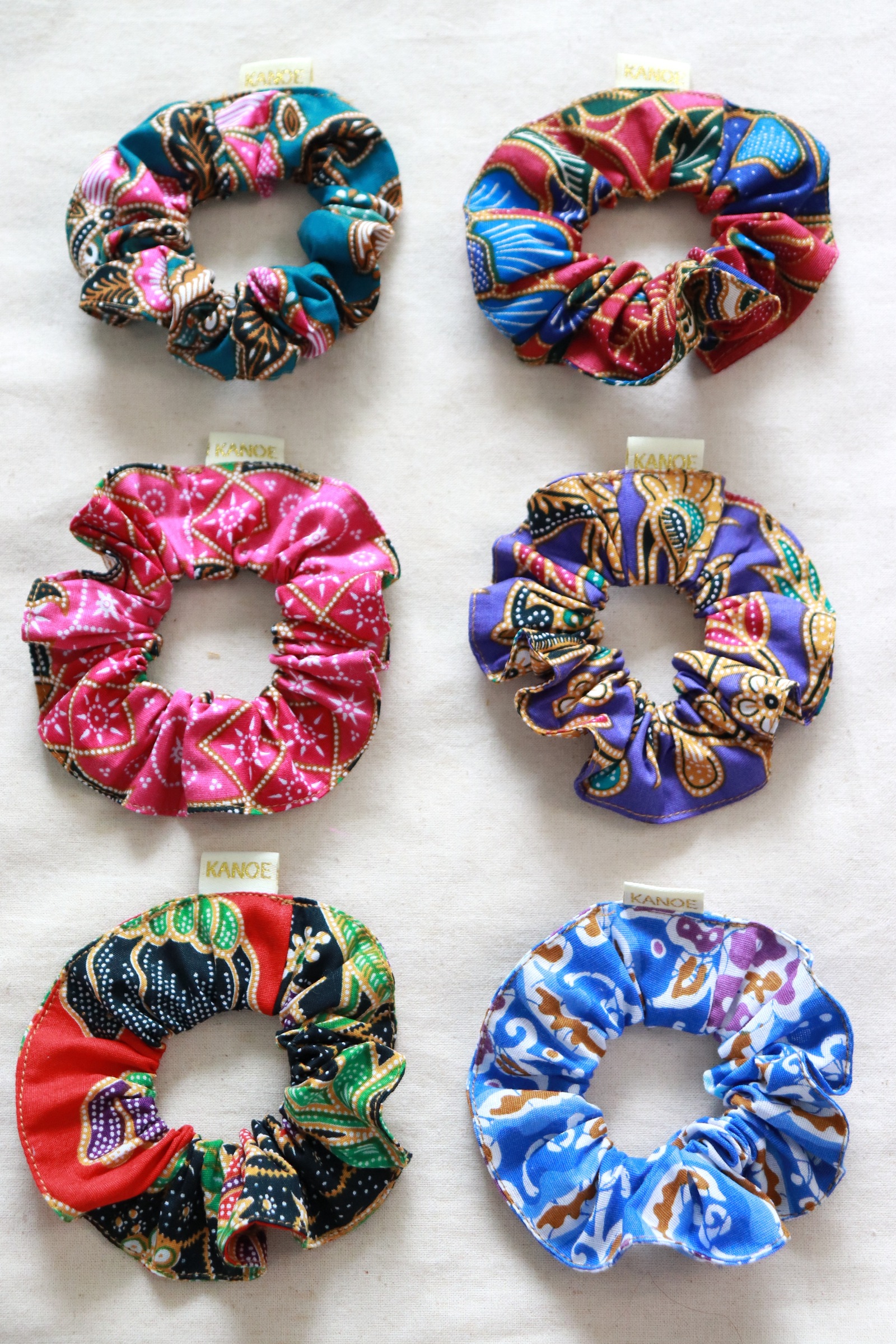  Batik Scrunchies [Set of 6] - Eleanor