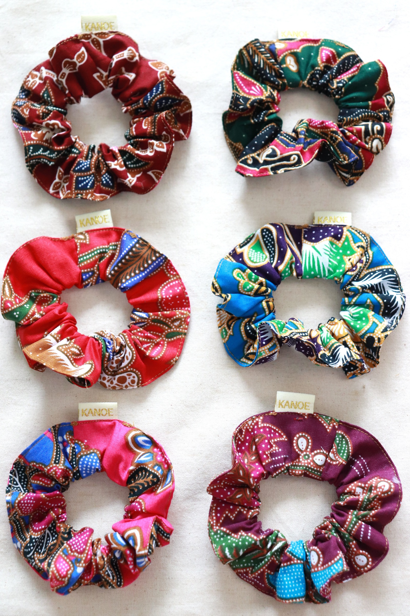  Batik Scrunchies [Set of 6] - Cadence