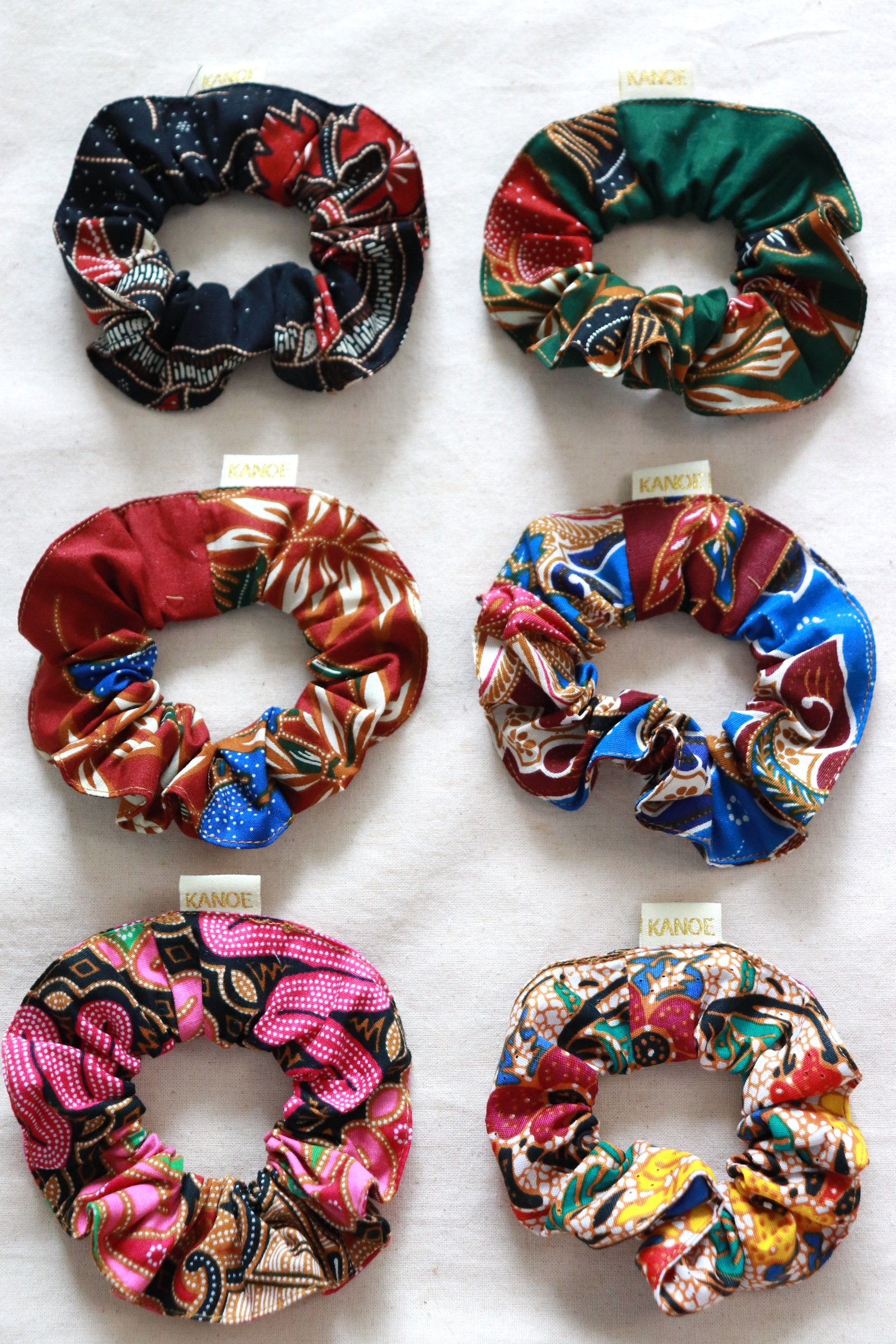  Batik Scrunchies [Set of 6] - Skylar