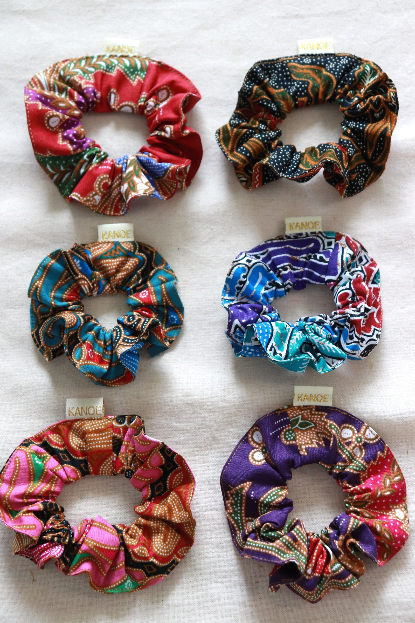  Batik Scrunchies [Set of 6] - Kyrie