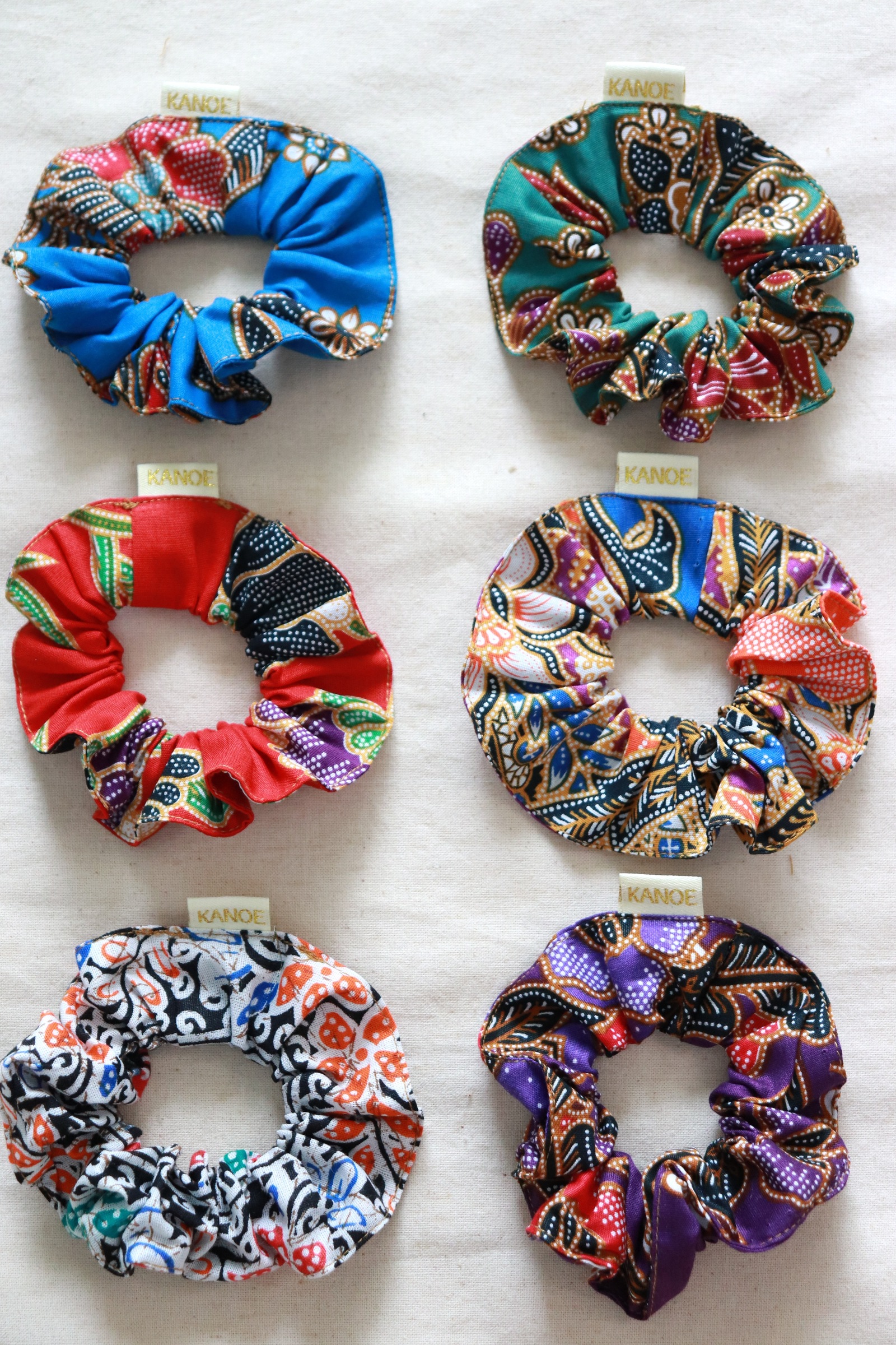  Batik Scrunchies [Set of 6] - Sarah