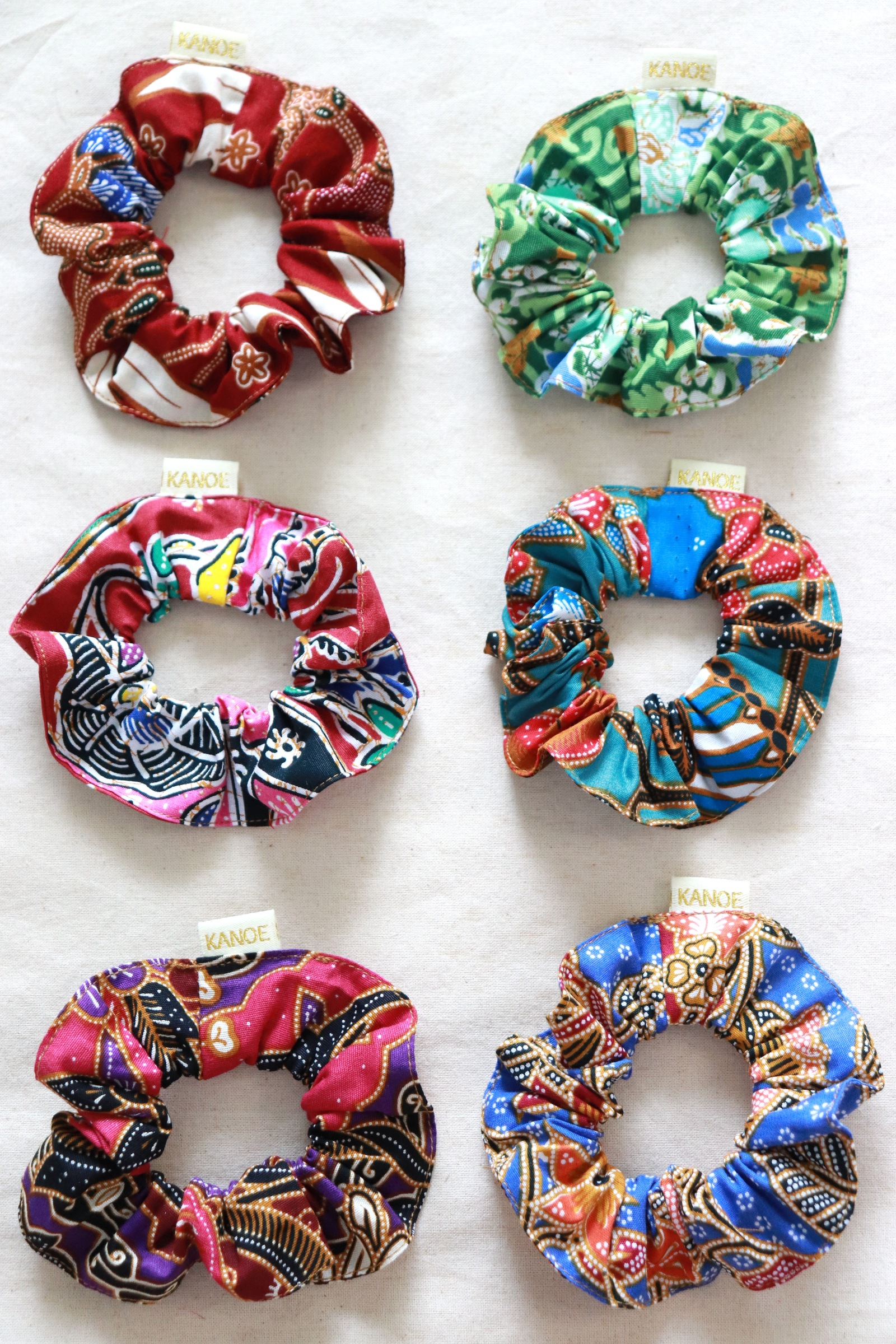  Batik Scrunchies [Set of 6] - Estelle
