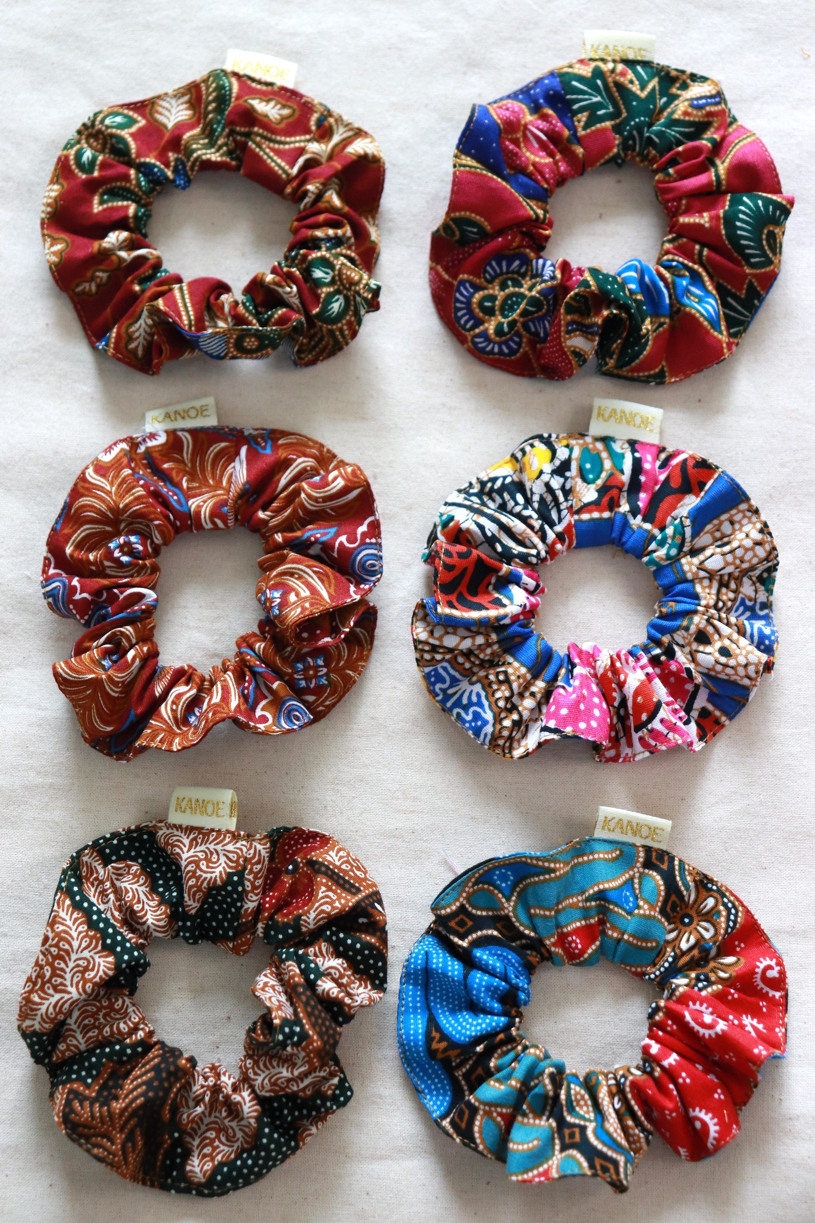  Batik Scrunchies [Set of 6] - Tiffany