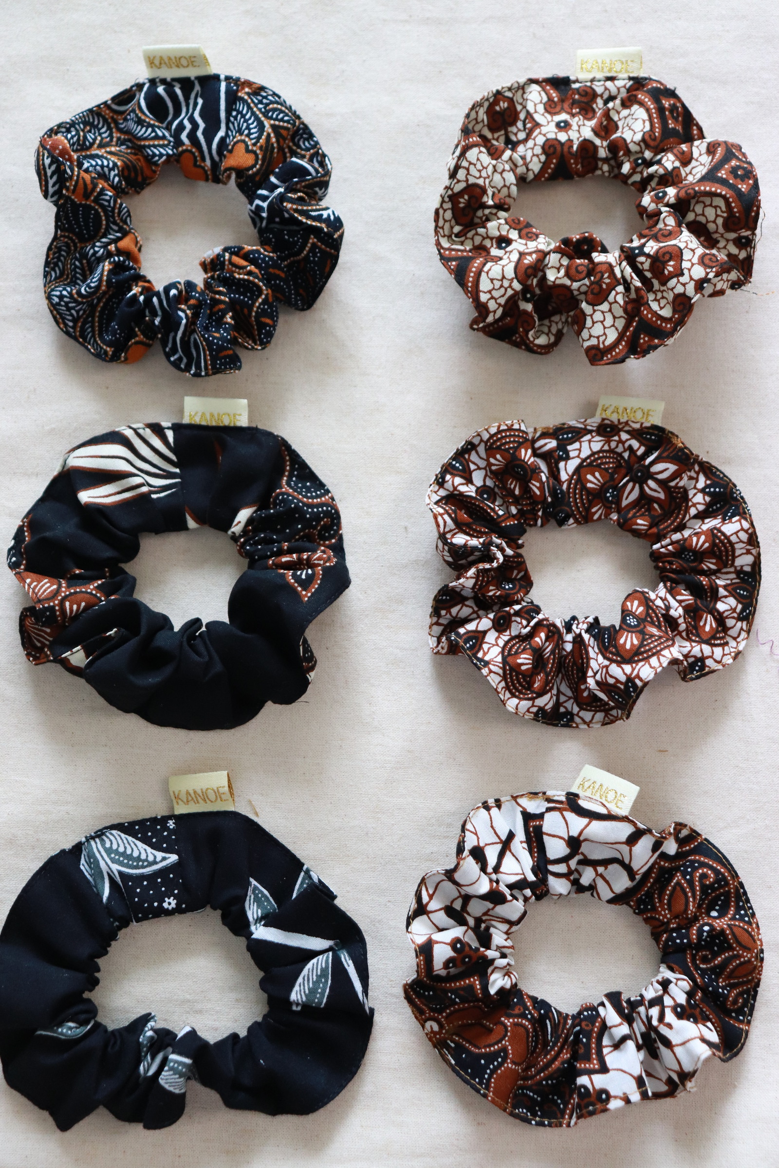  Batik Scrunchies [Set of 6] - Amy