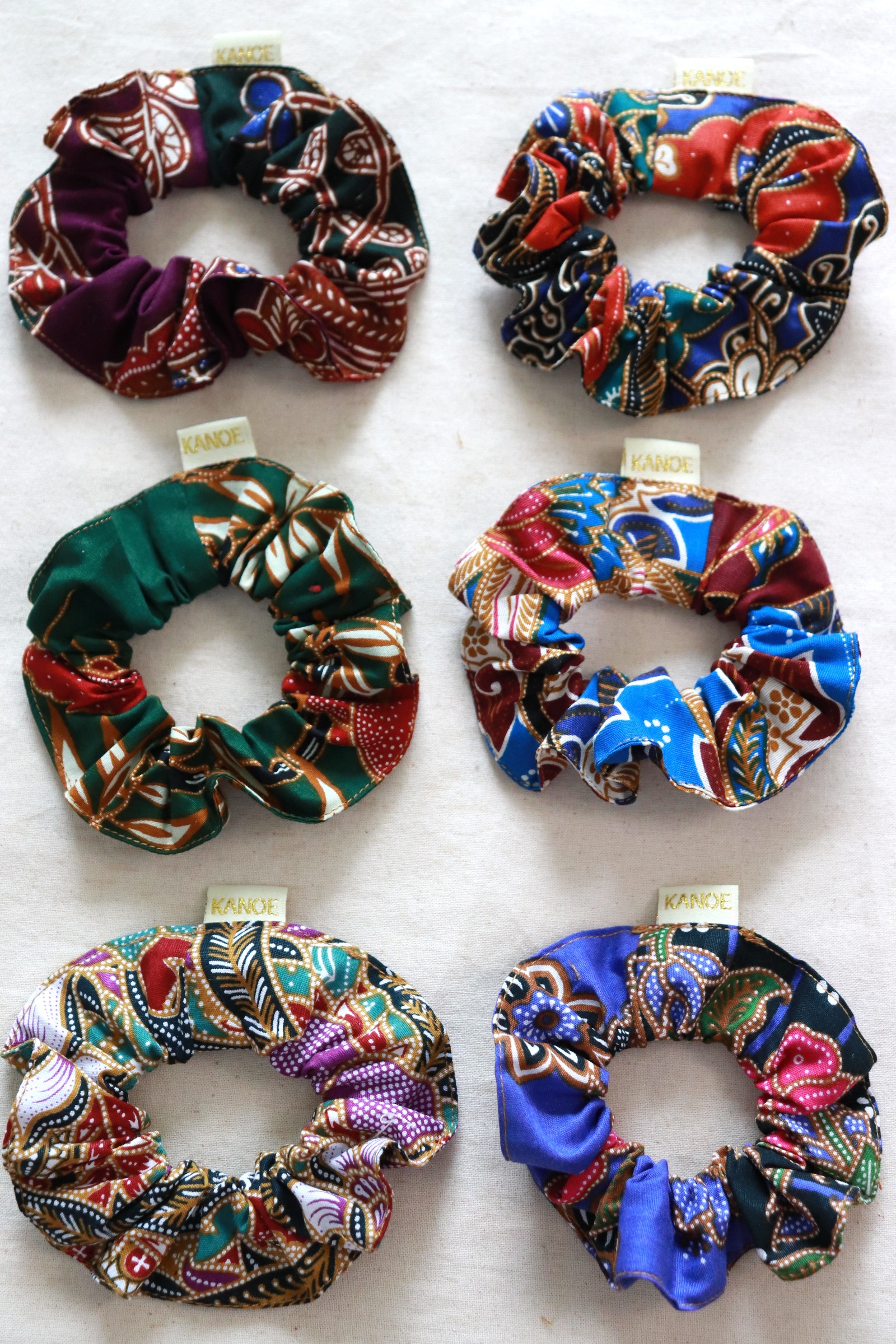  Batik Scrunchies [Set of 6] - Anna