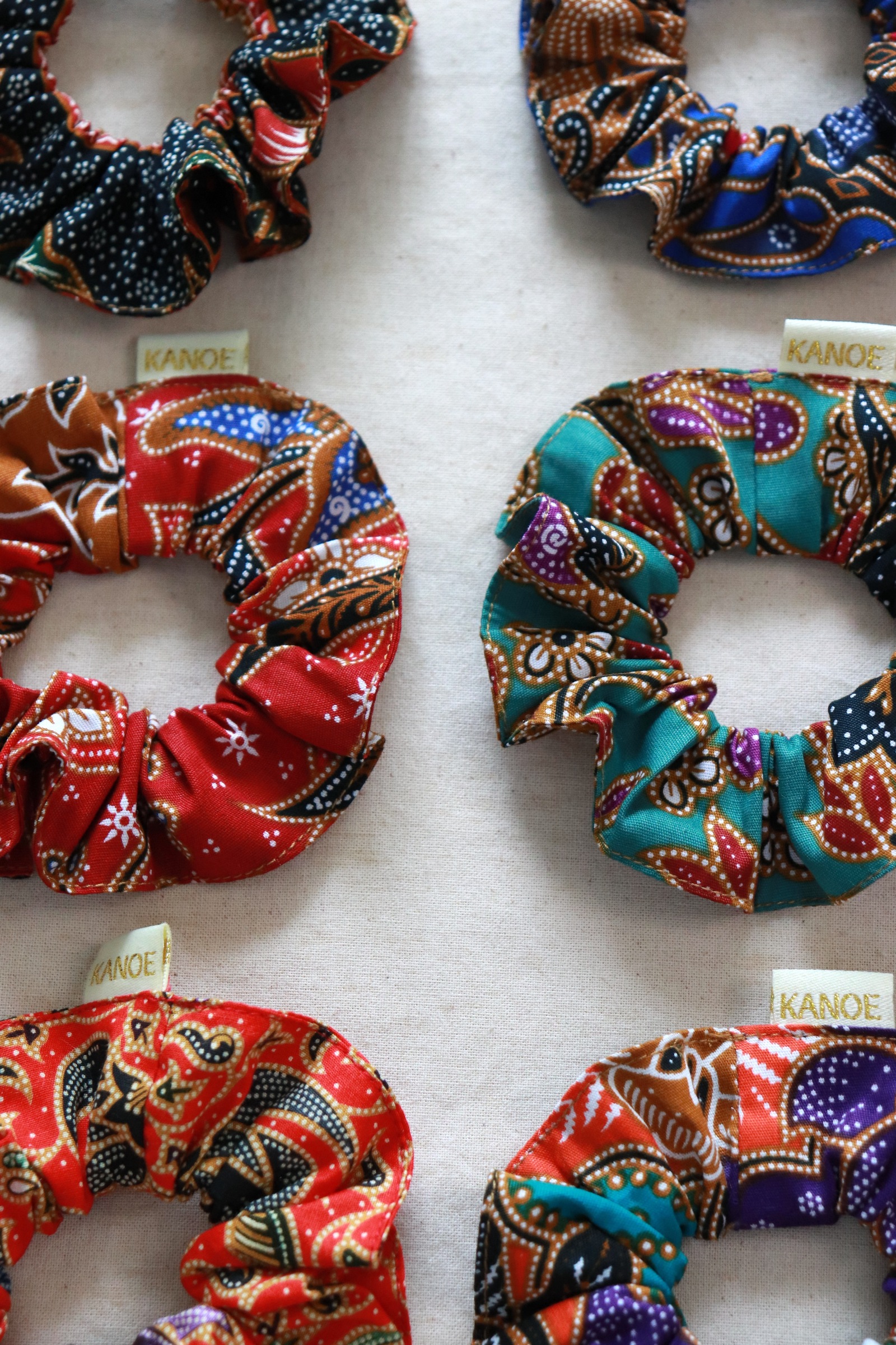 Batik Scrunchies [Set of 6] - Thea