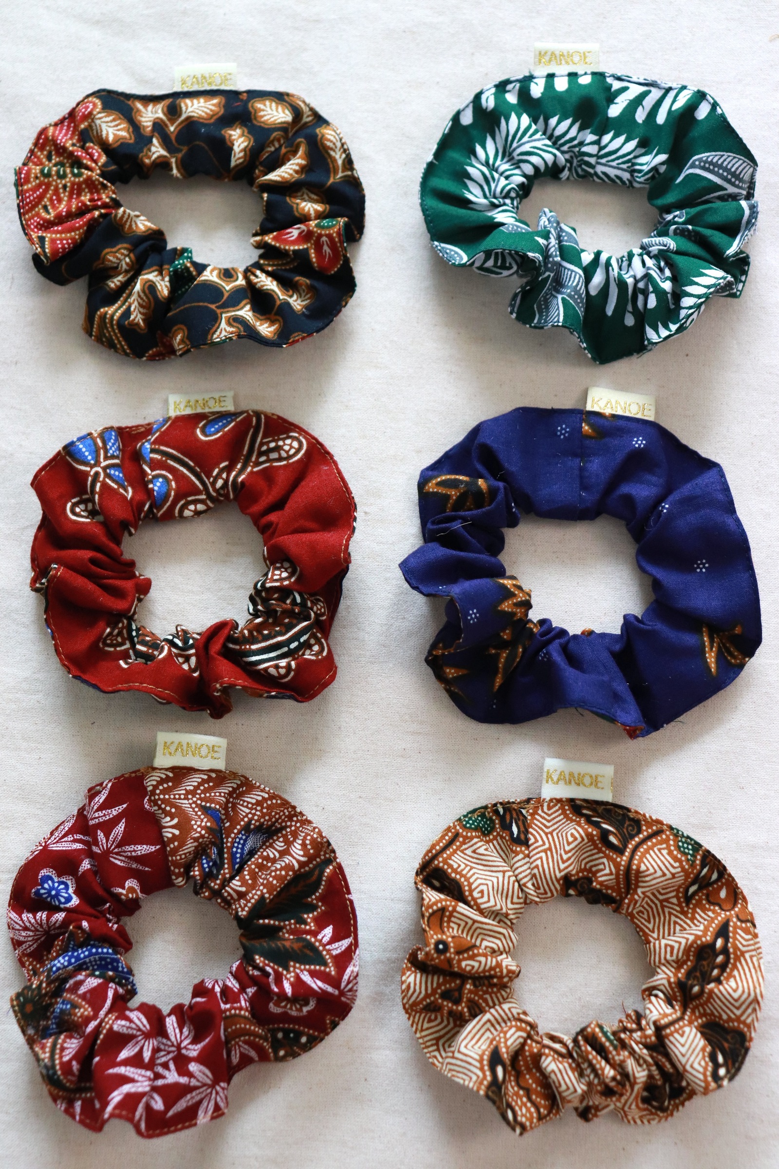  Batik Scrunchies [Set of 6] - Mariah