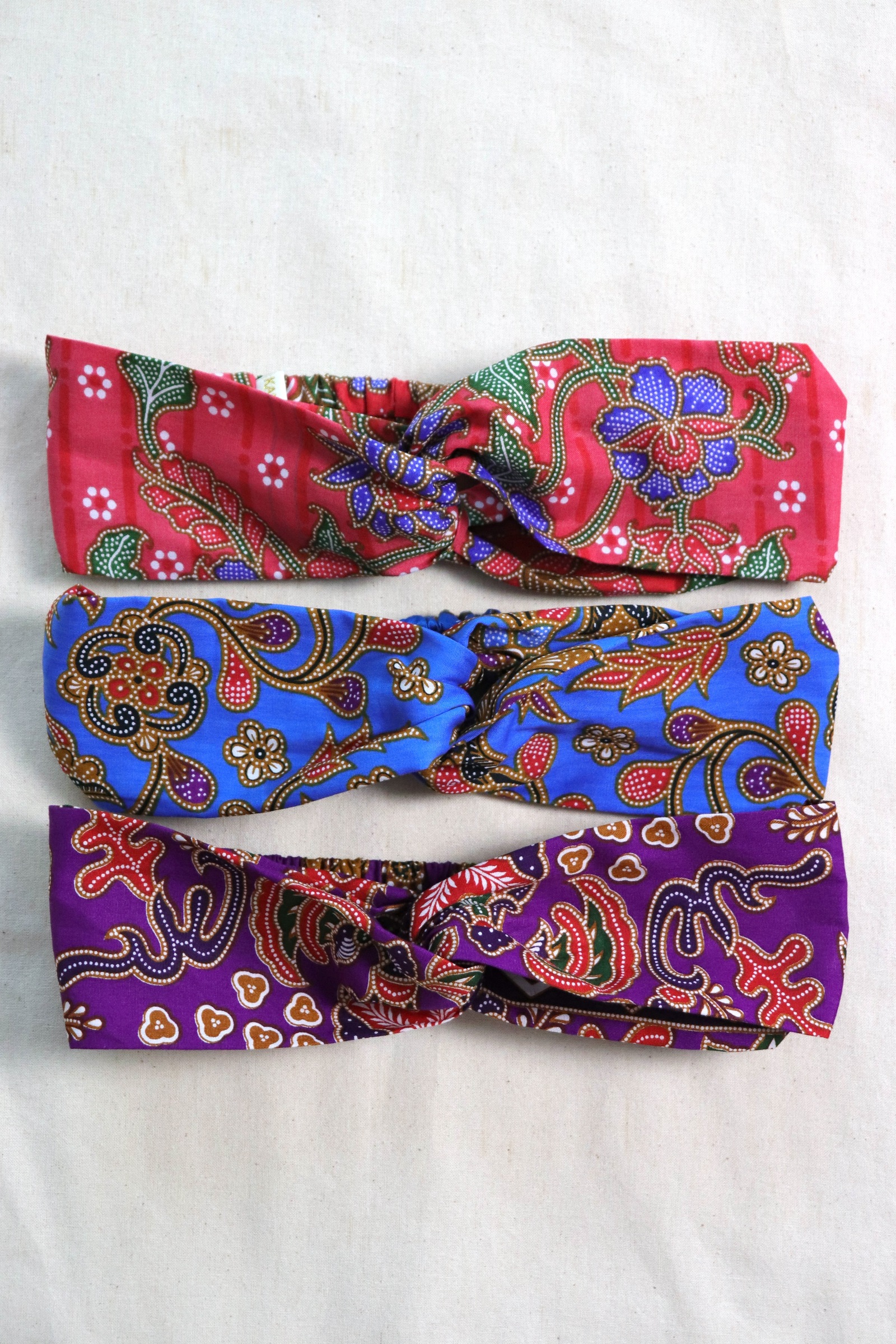 Crossover Batik Headbands [Set of 3] -  Elysia