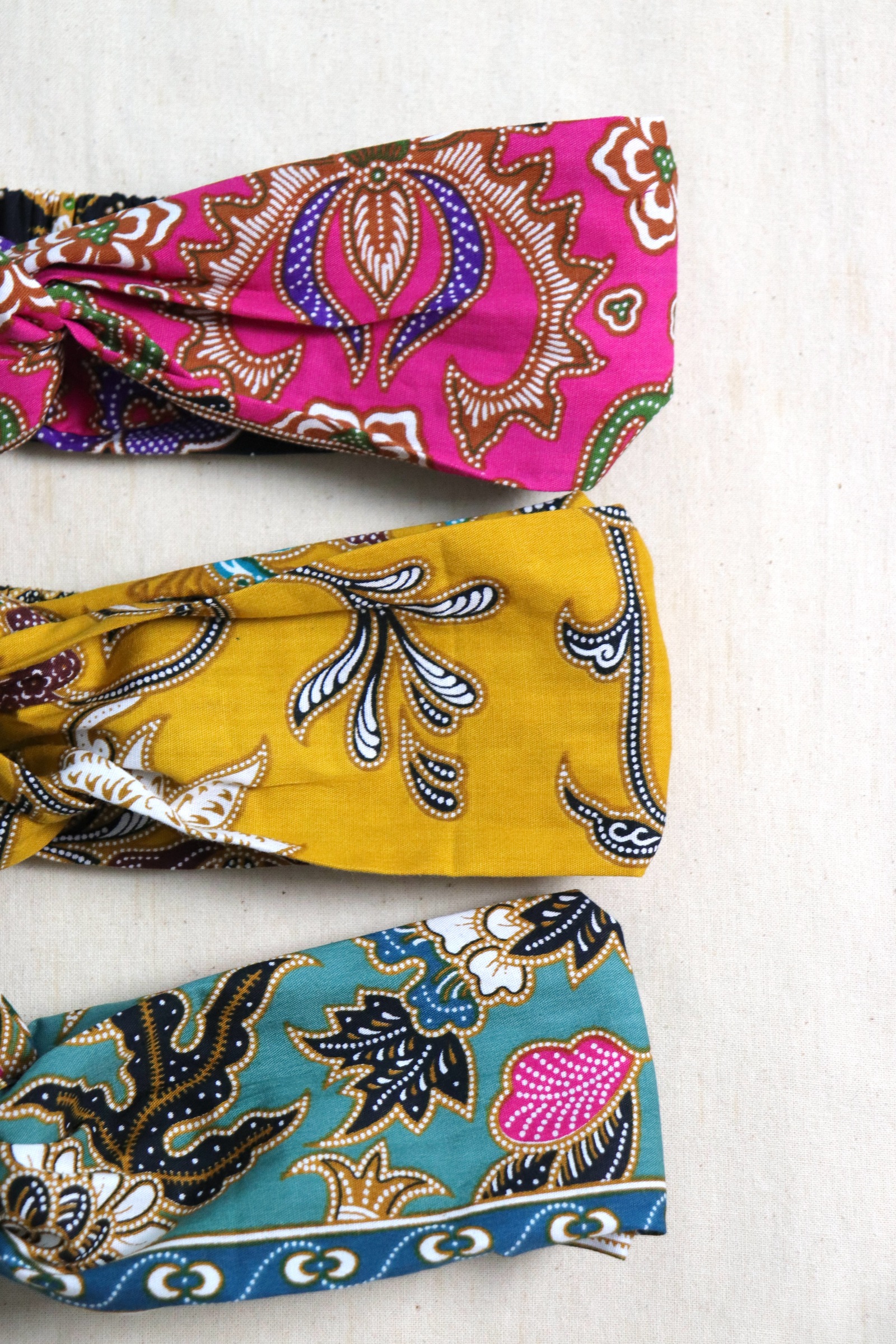 Crossover Batik Headbands [Set of 3] -  Lexi