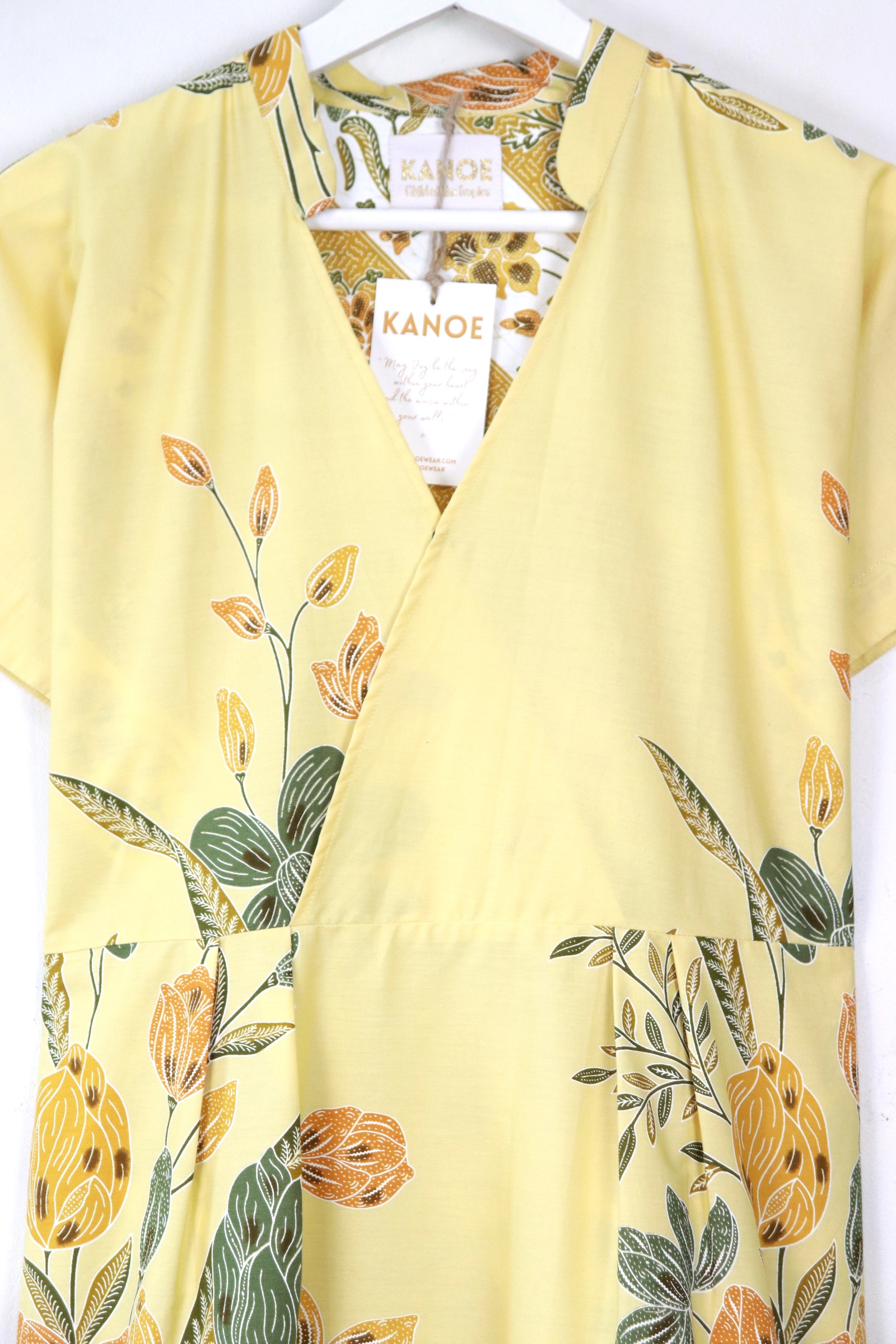 Kimono Wrap Dress w/ Mandarin Collar - Yuè Tíng