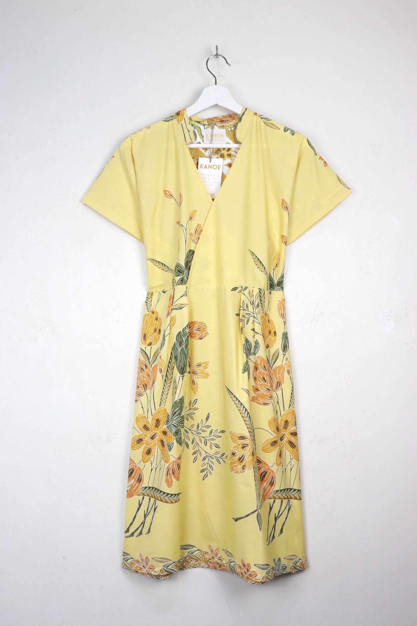 Kimono Wrap Dress w/ Mandarin Collar - Yuè Tíng