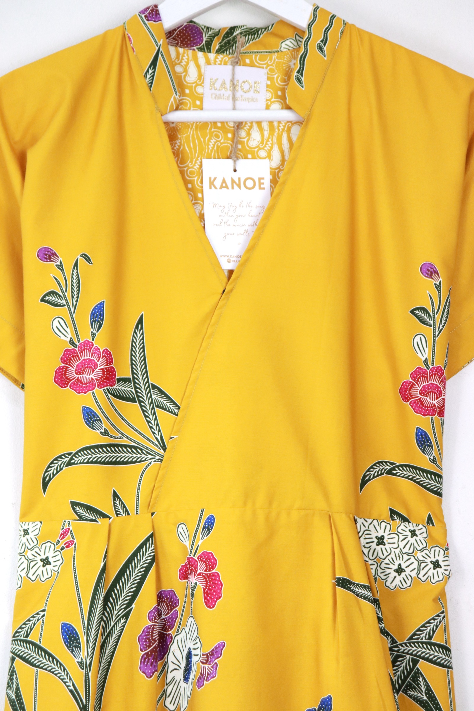 Kimono Wrap Dress w/ Mandarin Collar - Chén Xī