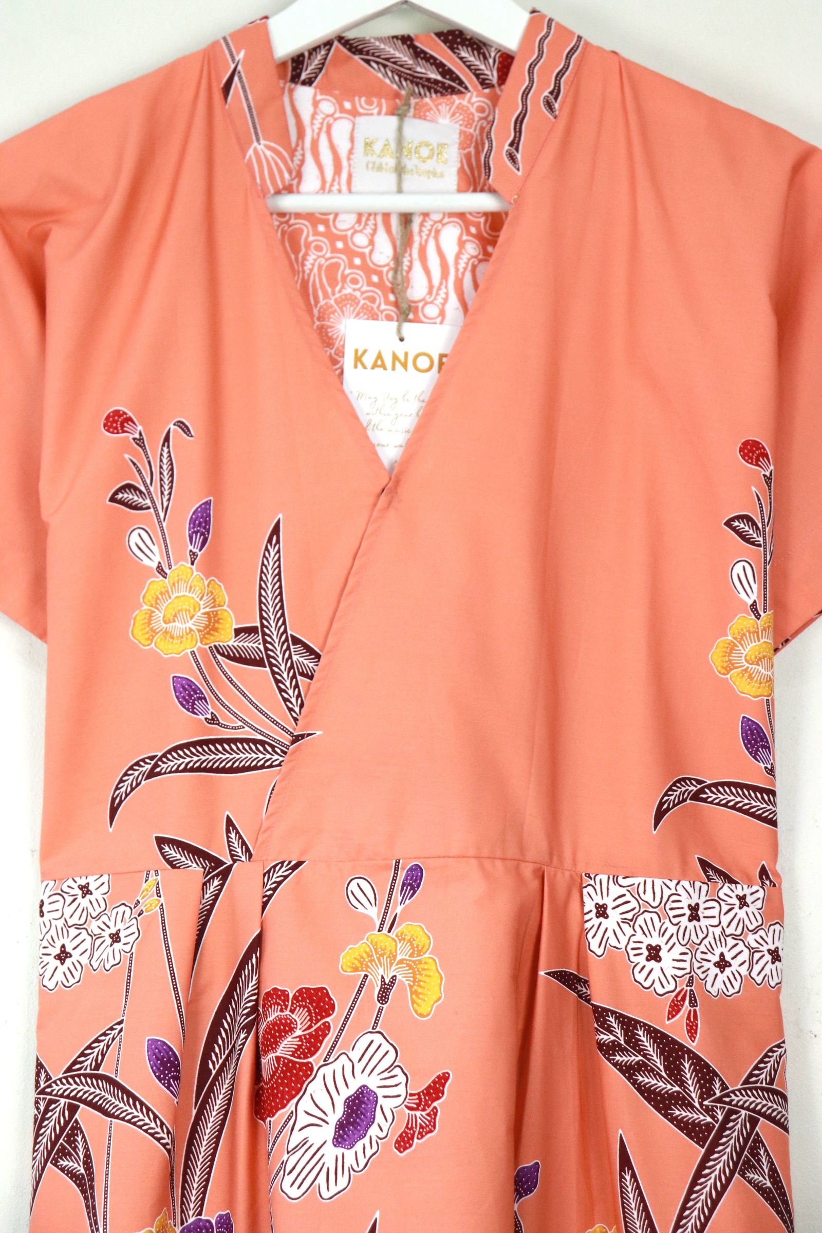 Kimono Wrap Dress w/ Mandarin Collar - Chéng Lín