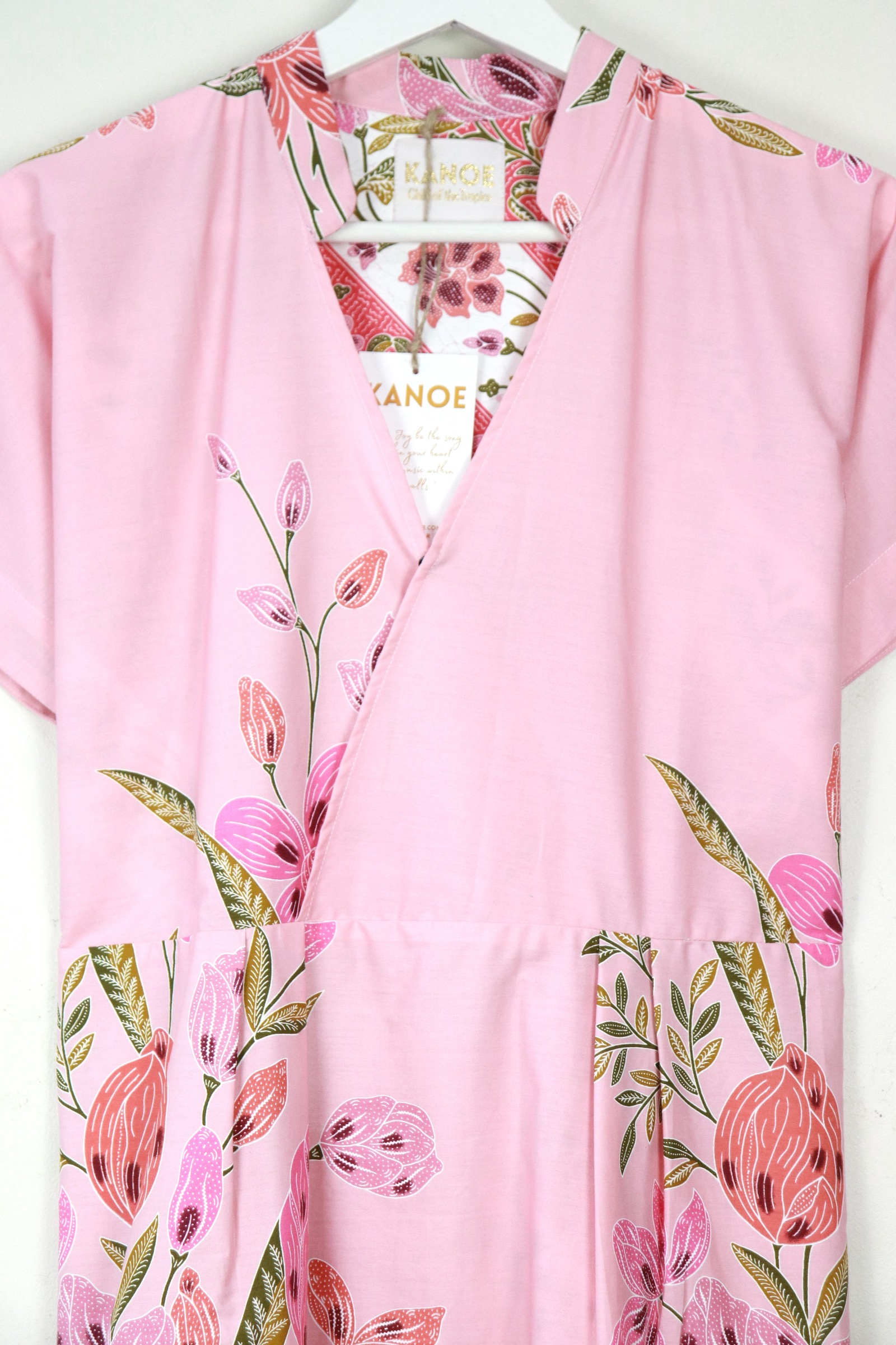 Kimono Wrap Dress w/ Mandarin Collar - Xuě Yáo