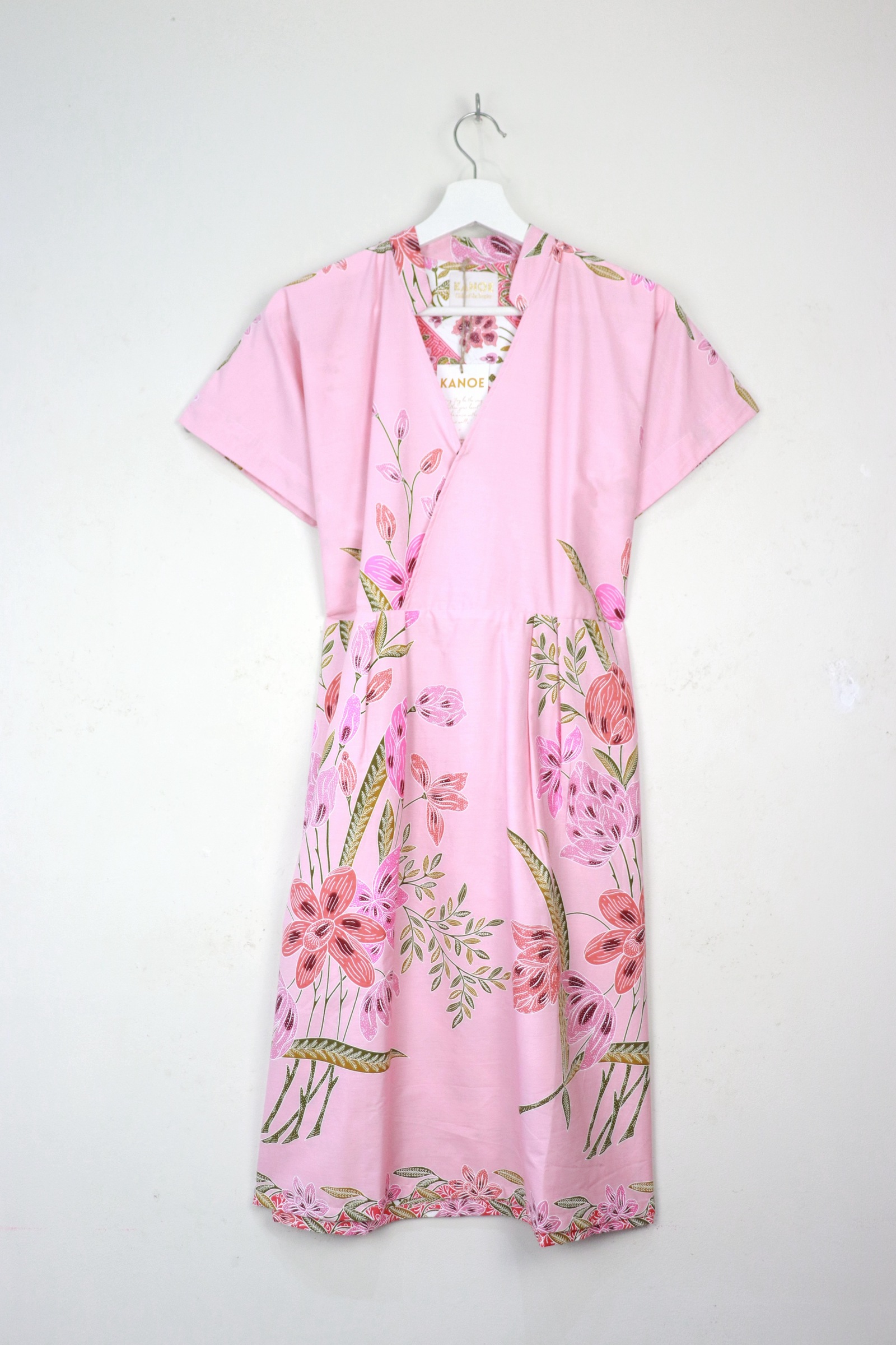 Kimono Wrap Dress w/ Mandarin Collar - Xuě Yáo