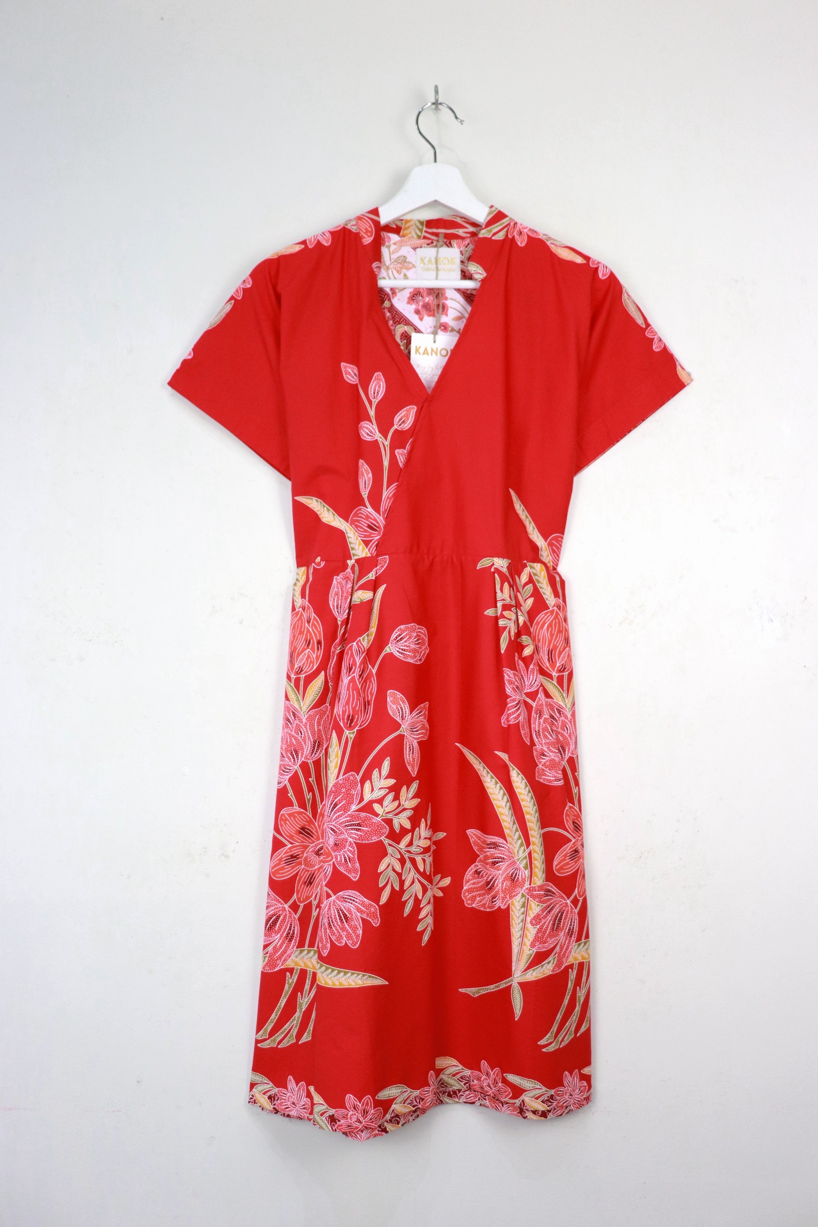 Kimono Wrap Dress w/ Mandarin Collar - Qǐ Xiá
