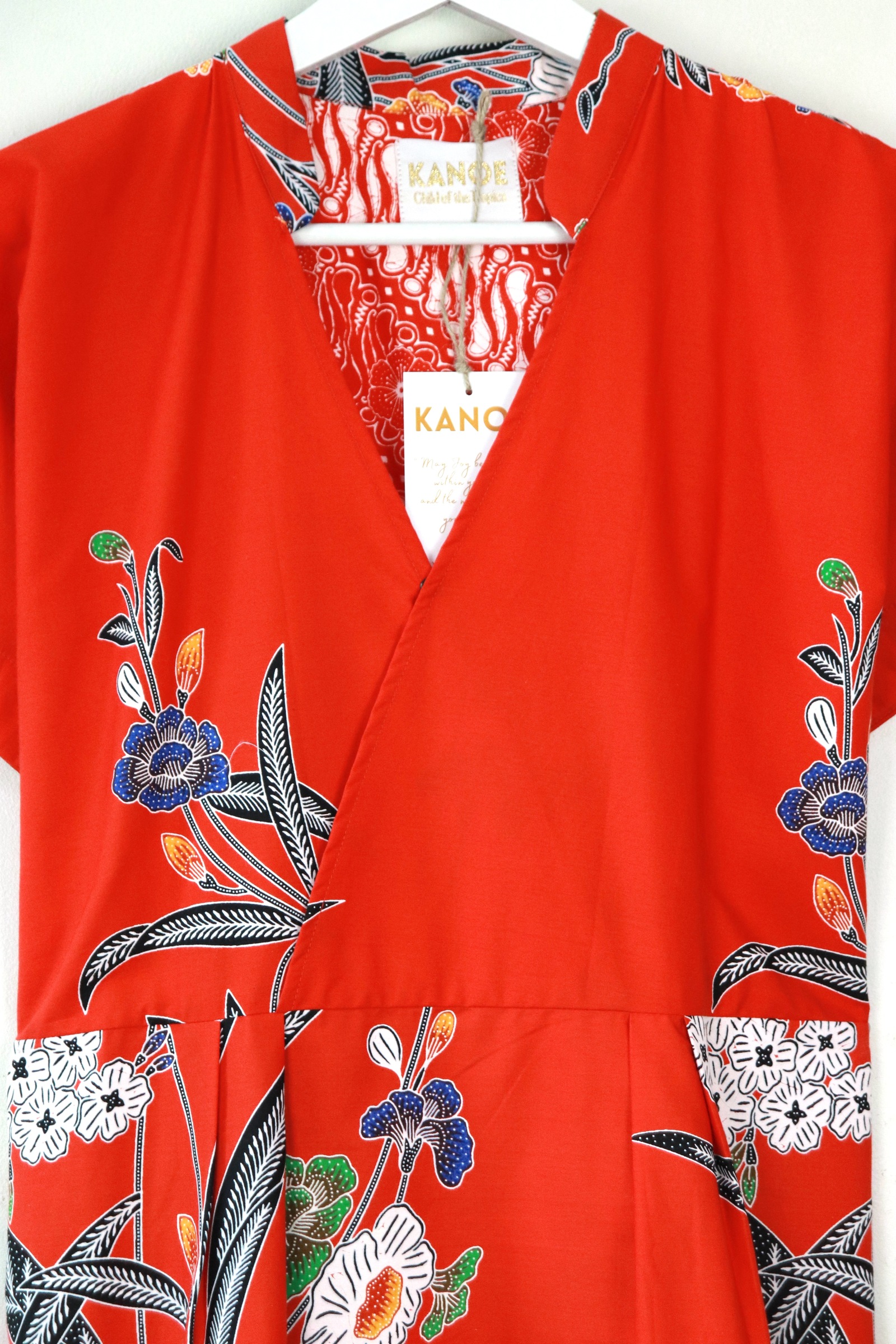 Kimono Wrap Dress w/ Mandarin Collar - Fēi Lì