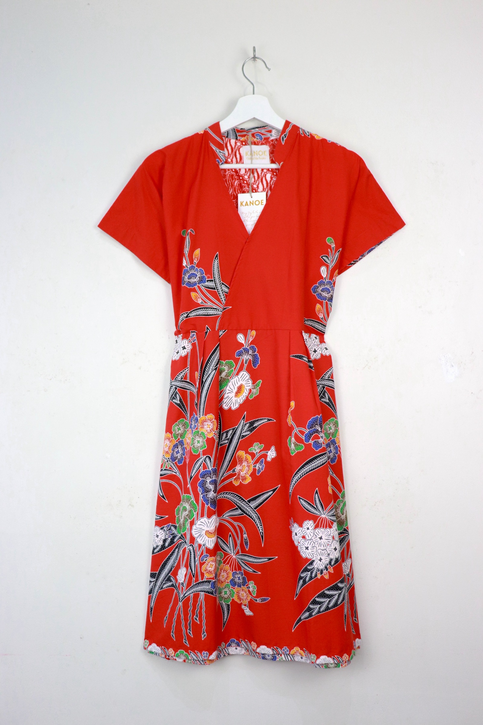 Kimono Wrap Dress w/ Mandarin Collar - Fēi Lì