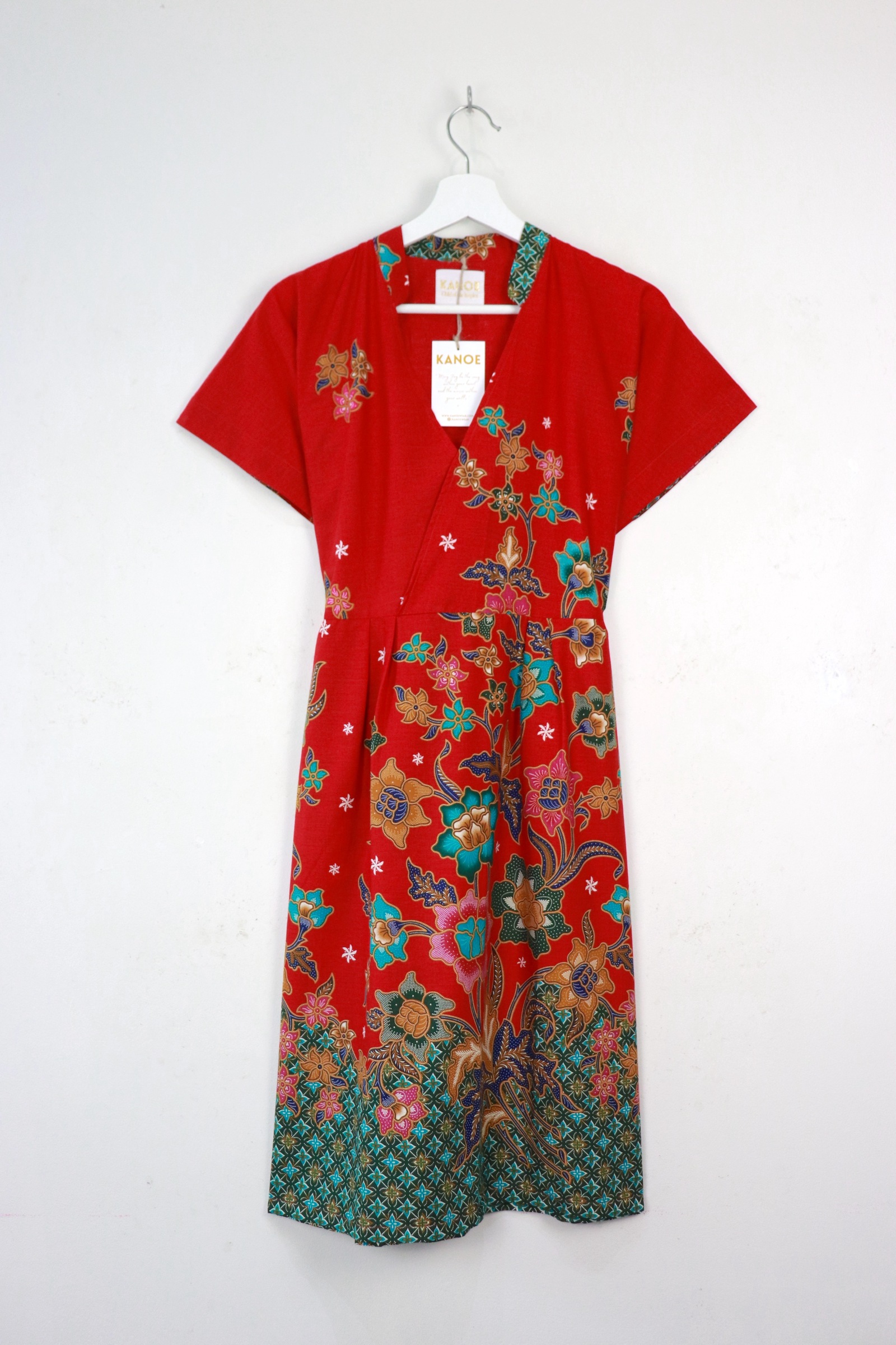 Kimono Wrap Dress w/ Mandarin Collar - Chì Lí