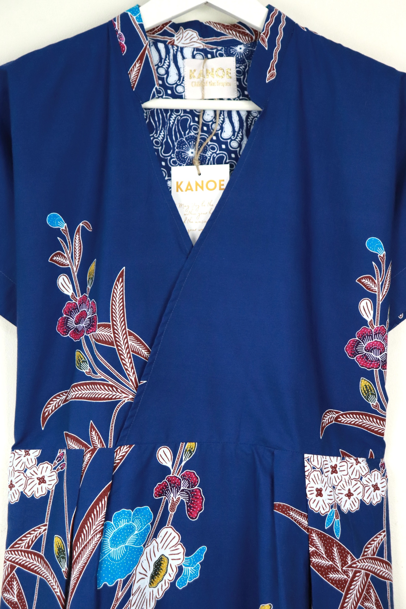 Kimono Wrap Dress w/ Mandarin Collar - Bì Yún