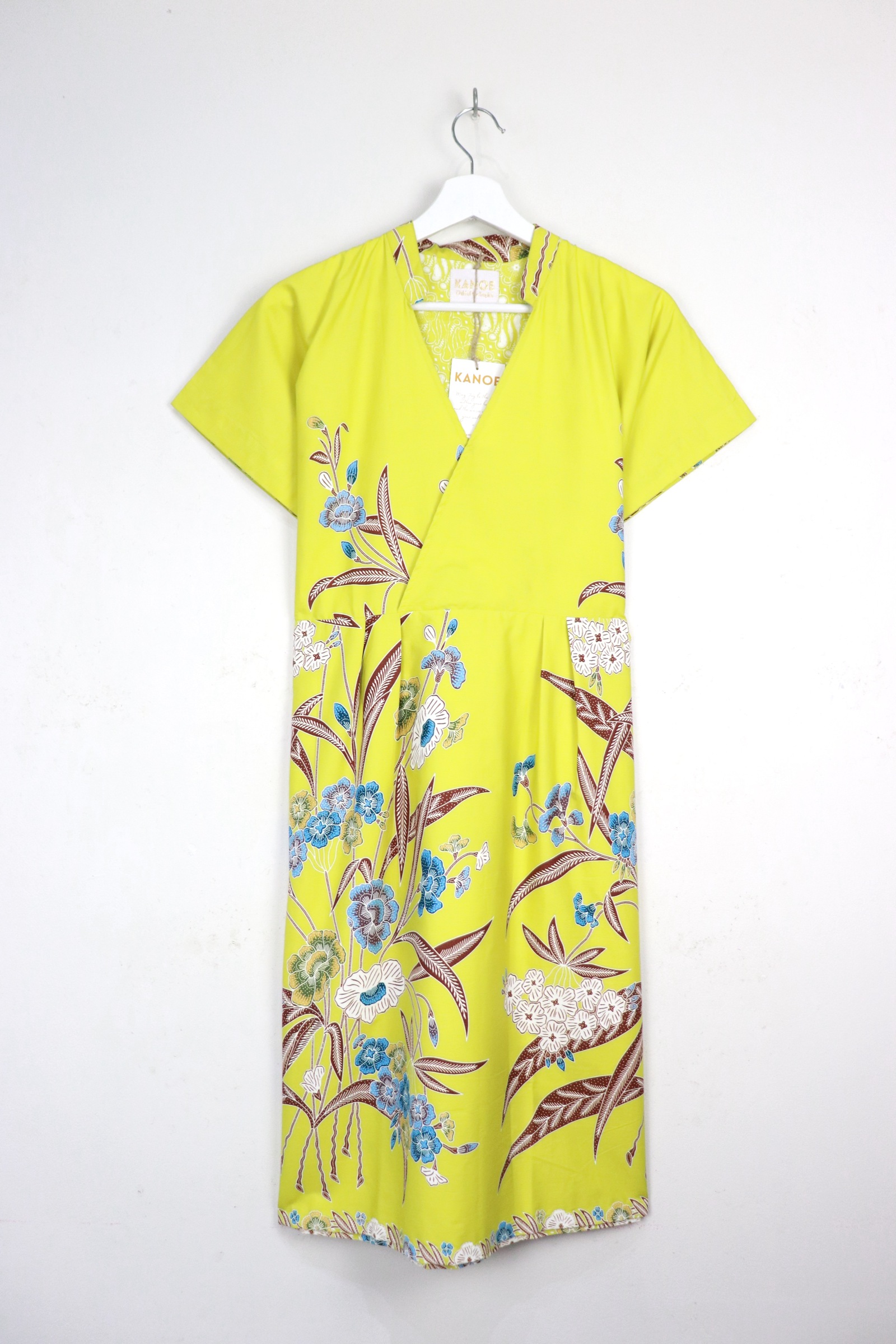 Kimono Wrap Dress w/ Mandarin Collar - Jīn Xiá